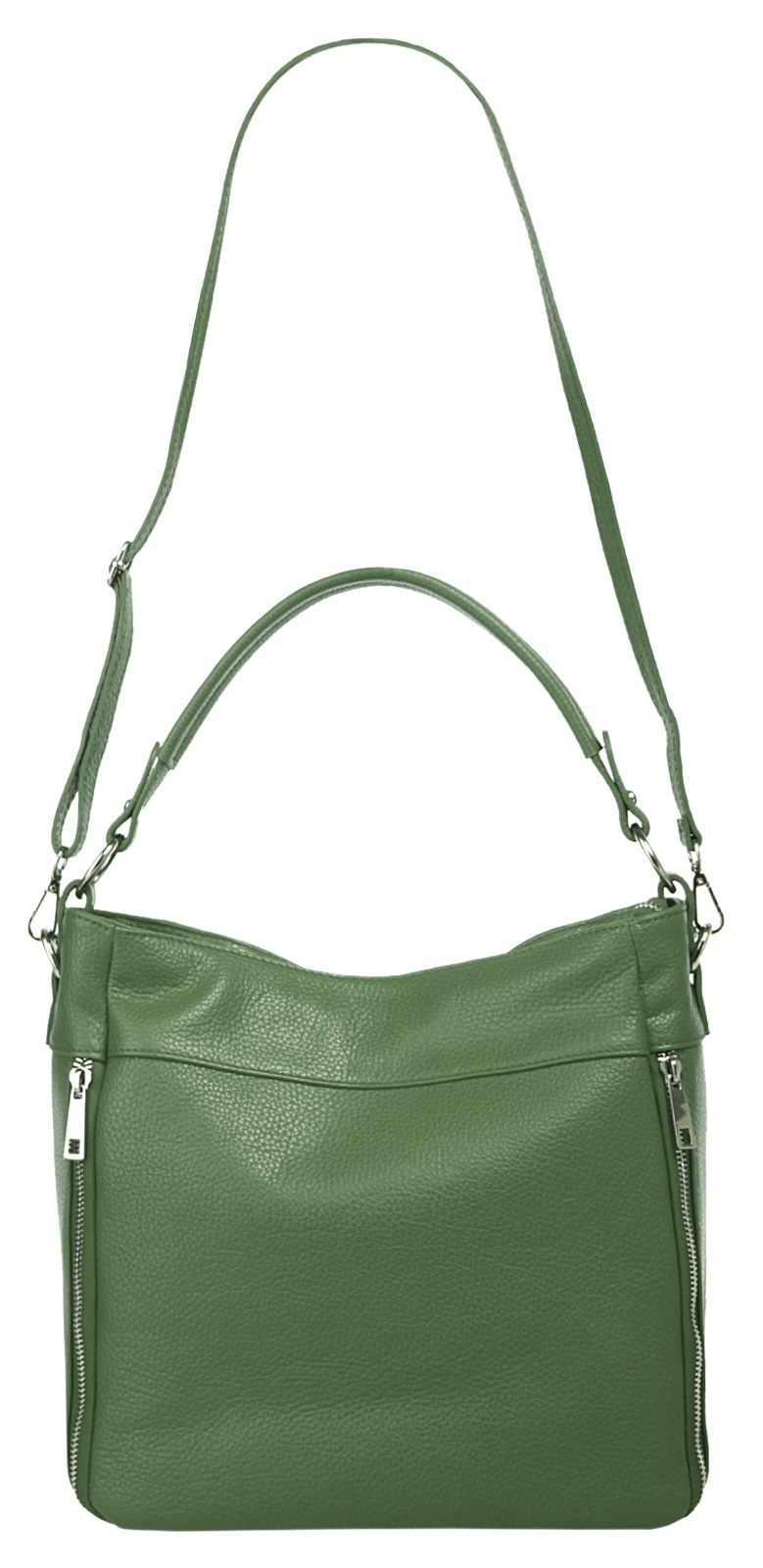 Cluty Henkeltasche, echt Leder, Made in Italy