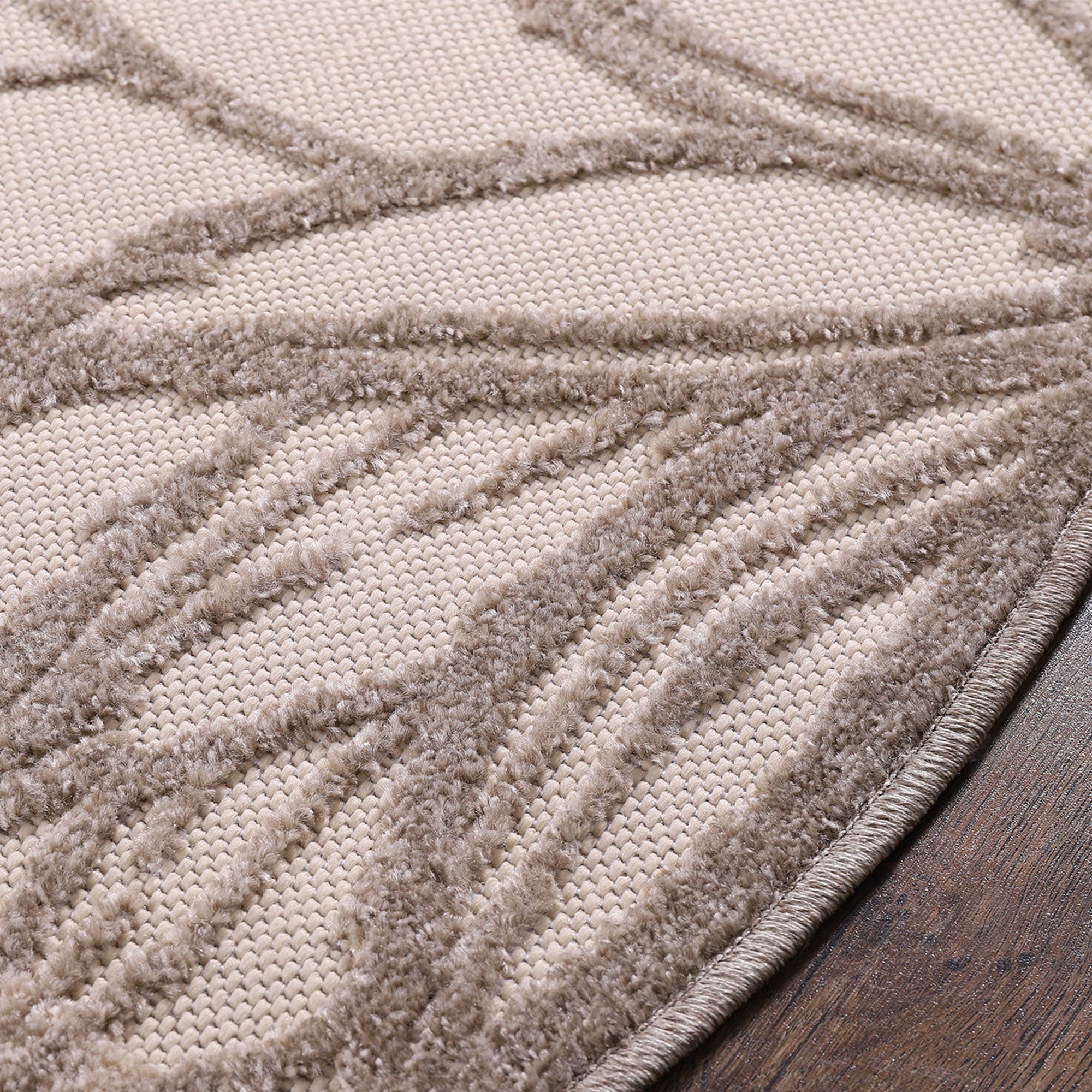 Sanat Teppich »Floral 2 Outdoor«, rund, 6 mm Höhe, In- und Outdoor geeignet, florales Design, Balkon, Terasse