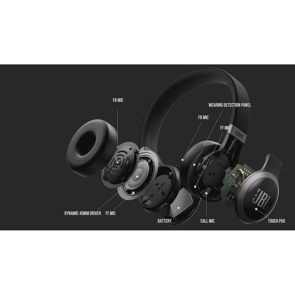 JBL Kopfhörer »LIVE 670NC«, Bluetooth On-Ear-Kopfhörer