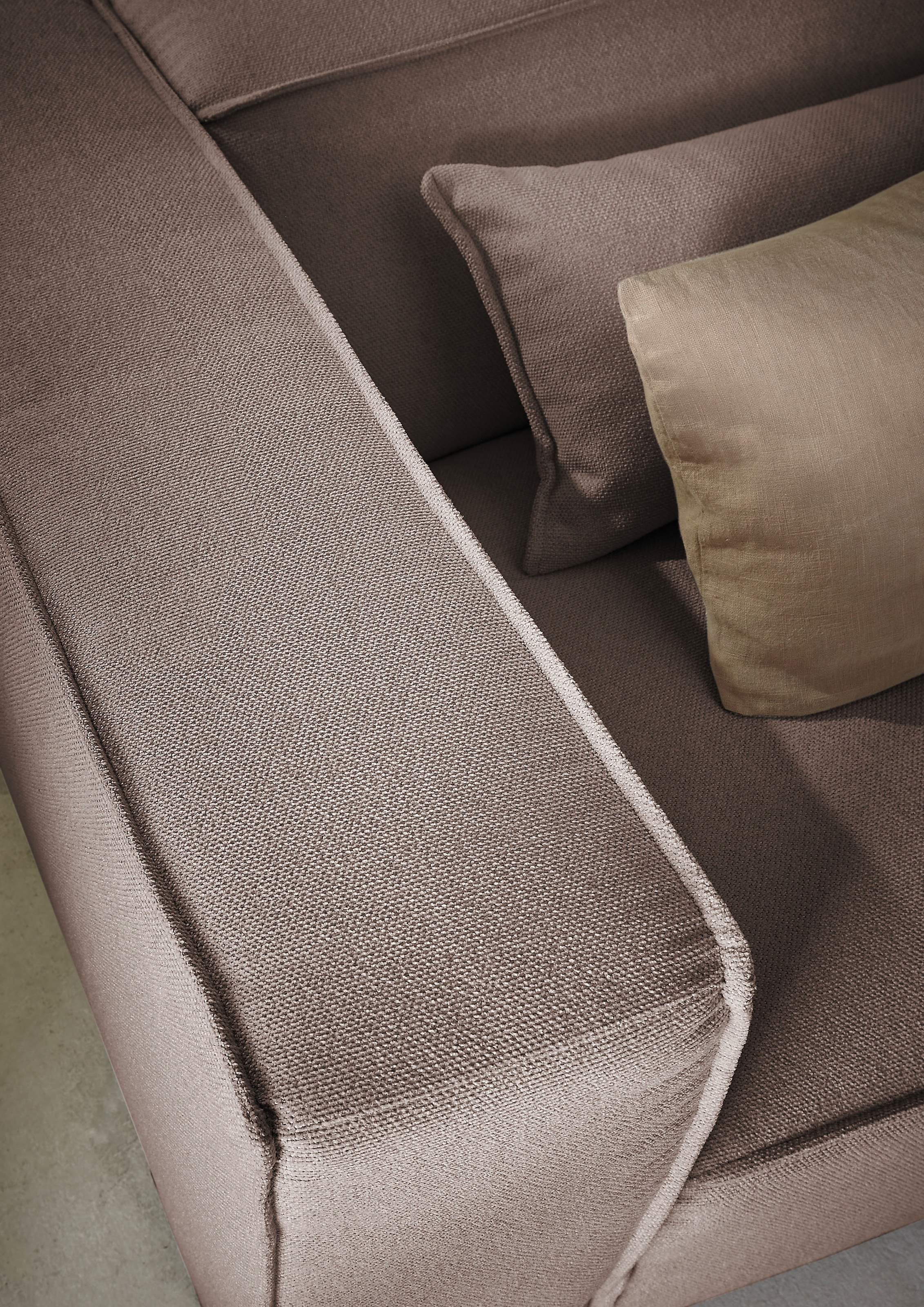 LeGer Home by Lena Gercke 3-Sitzer »PIARA, XXL Sofa mit Kedernaht, Big-Sofa in Cord oder Leinenoptik«, schwarze Füße, bequemer Sitzkomfort, extra tiefe Sitzfläche