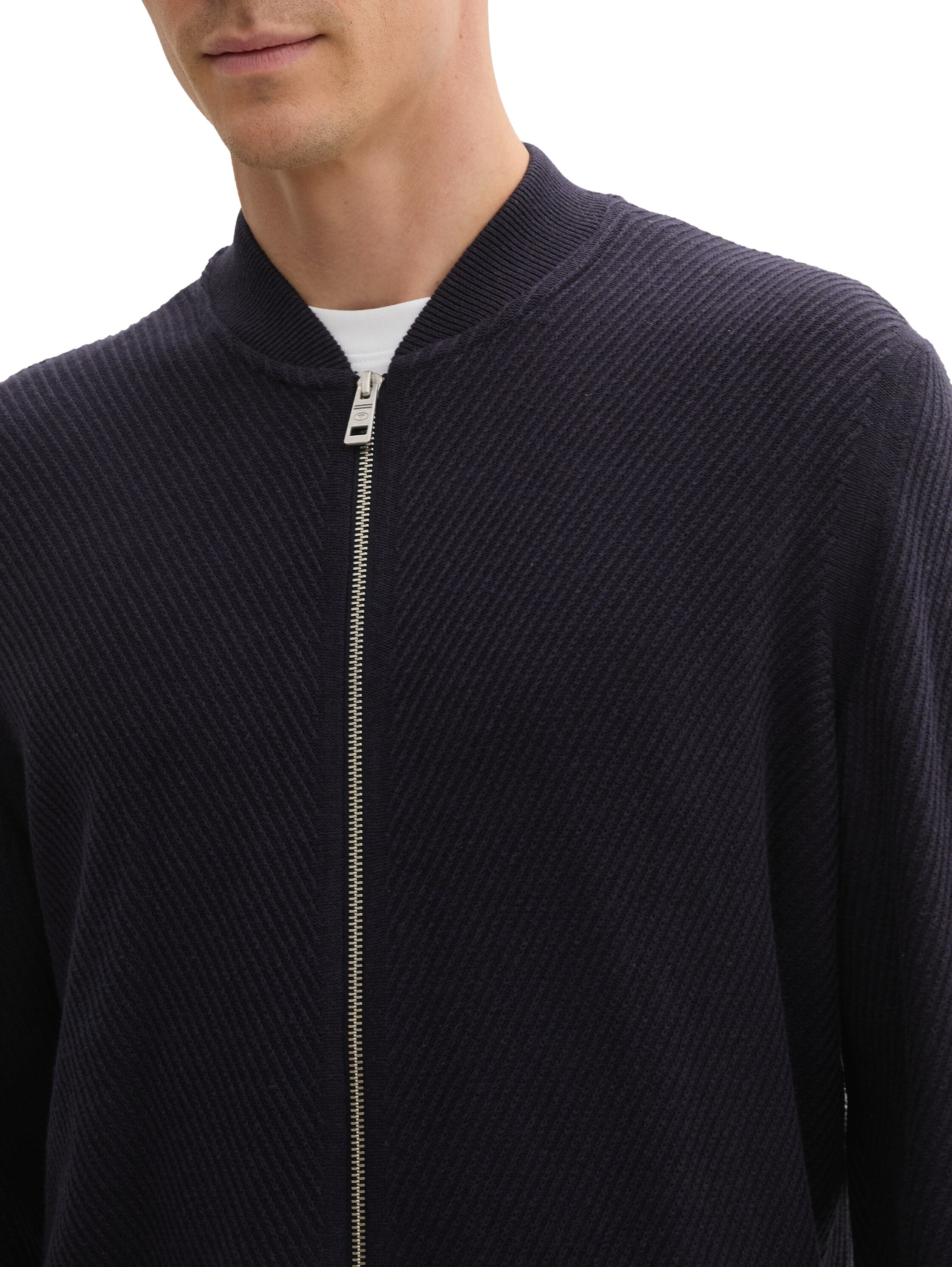 TOM TAILOR Strickjacke, mit Reißverschluss