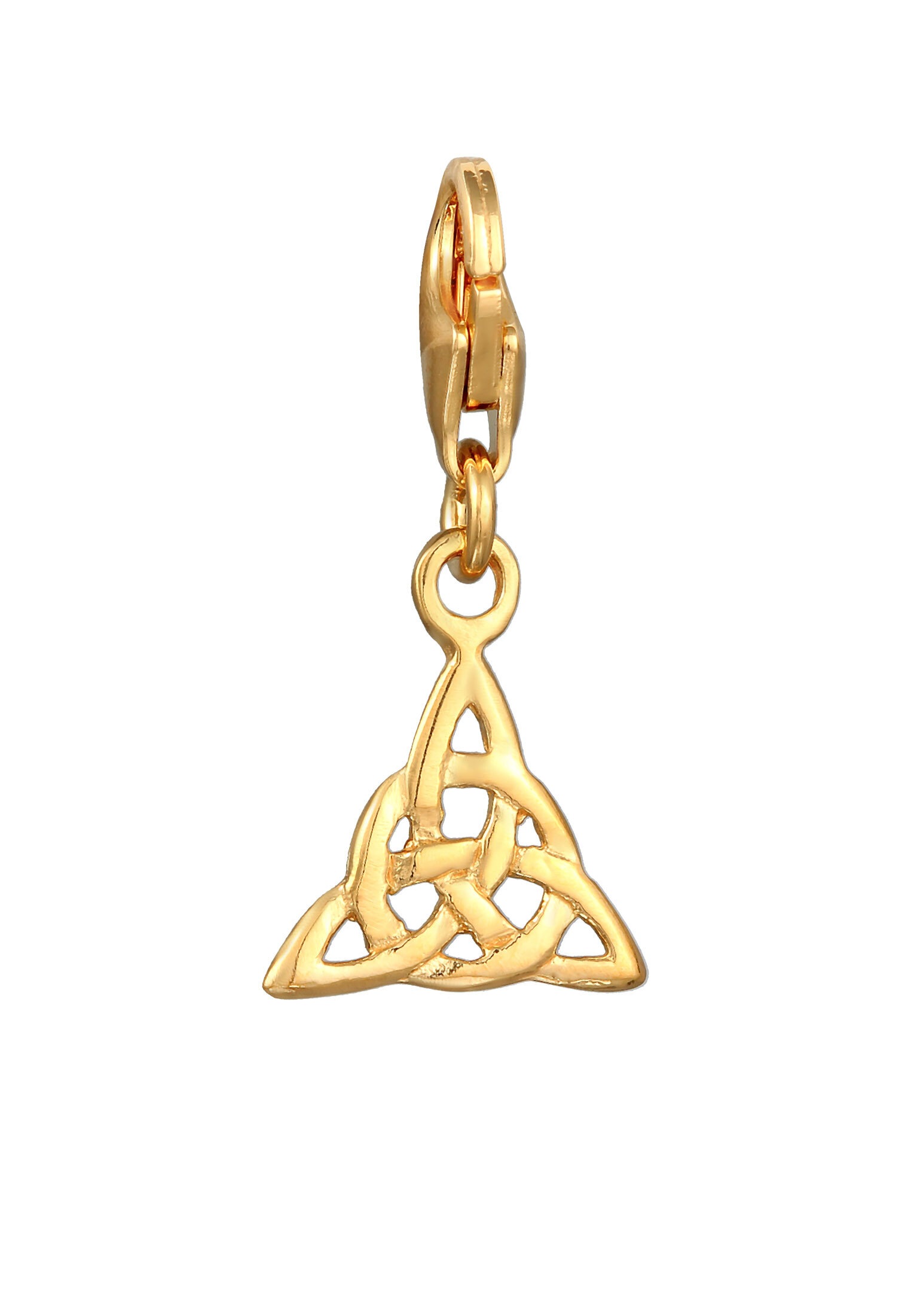 Nenalina Charm Medaillon »Charm Anhänger Keltischer Knoten Dreieck 925 Silber«