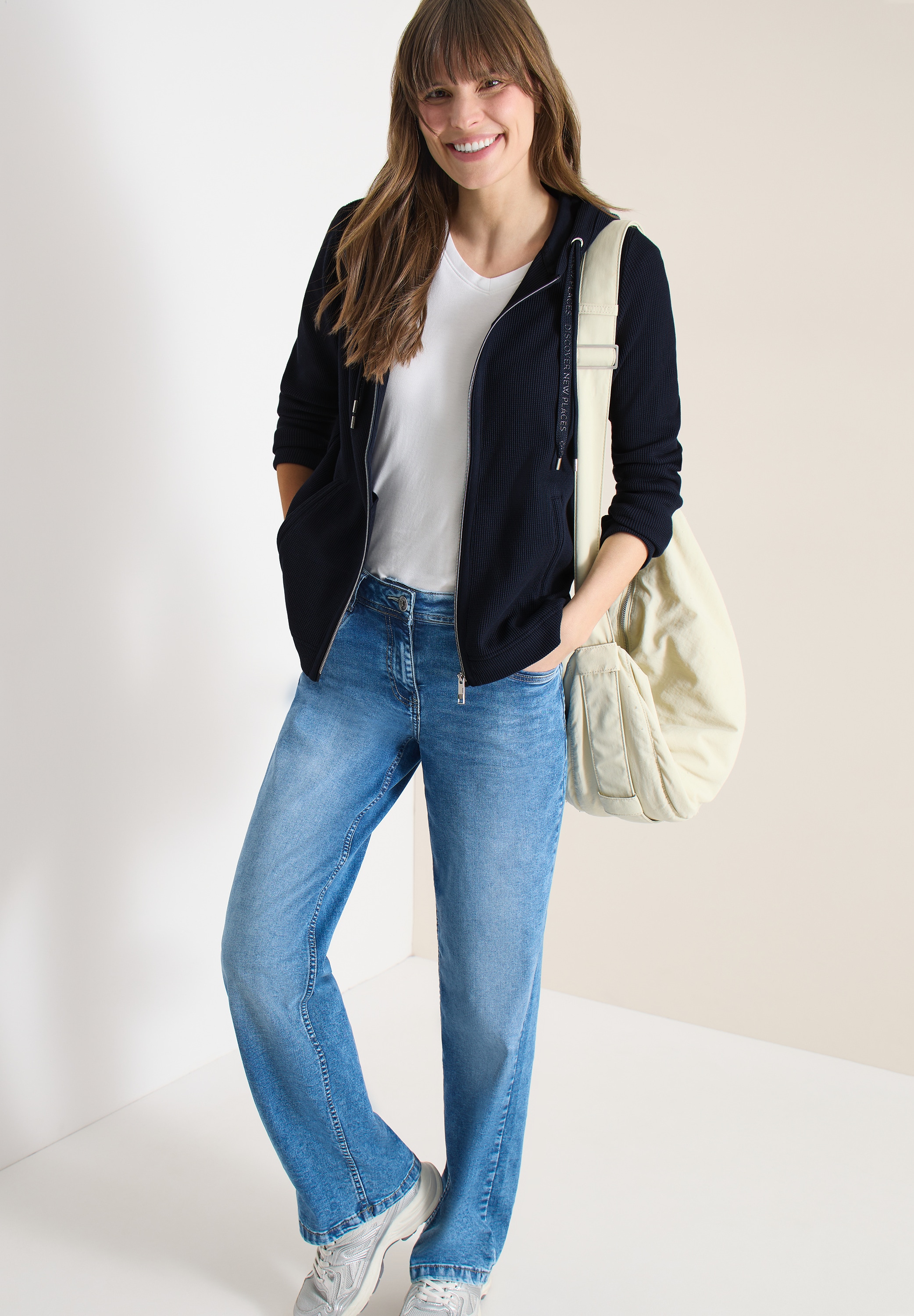 Cecil Sweatjacke mit Kapuze