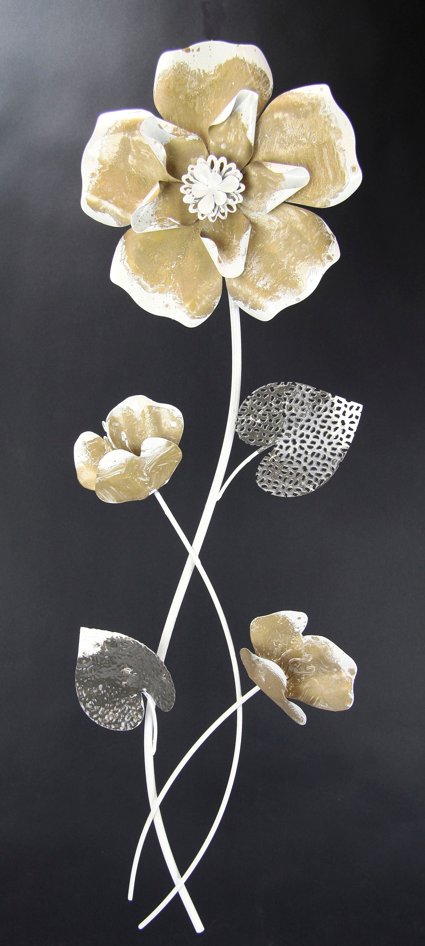 I.GE.A. Wandbild »Metallbild Blumen«, im Wanddeko, kaufen Shop Metall, Online Wandskulptur OTTO