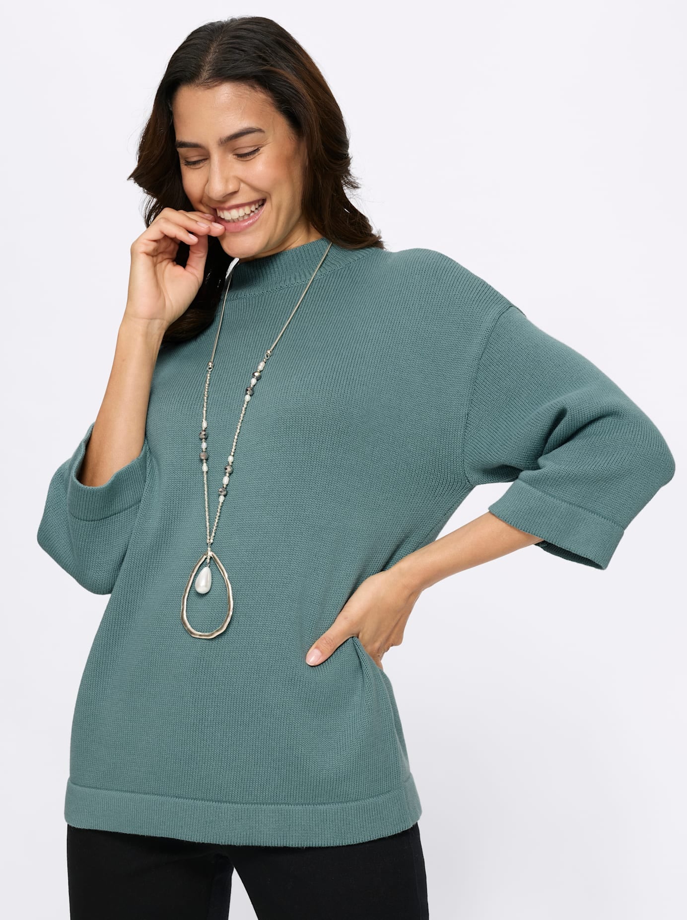 Inspirationen Stehkragenpullover »Pullover«