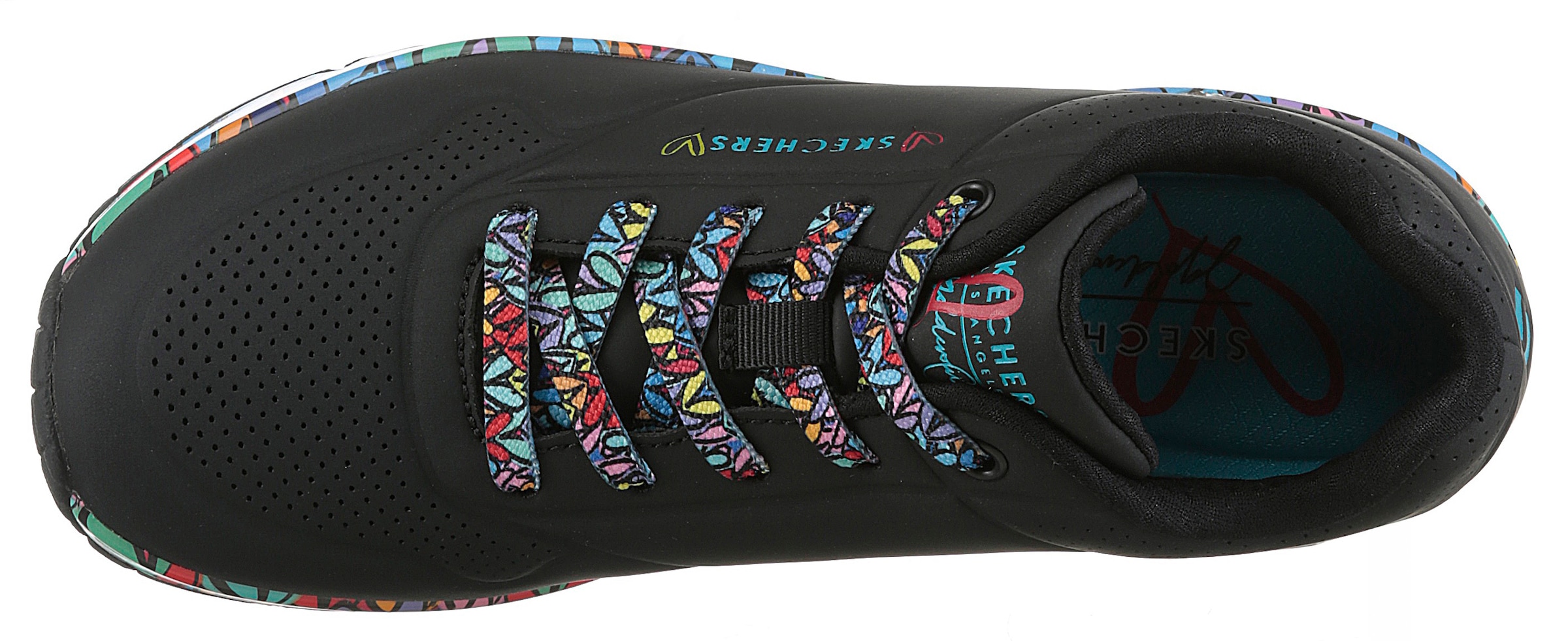 Skechers Sneaker »UNO«  Plateausneaker, Schnürschuh mit Keilabsatz