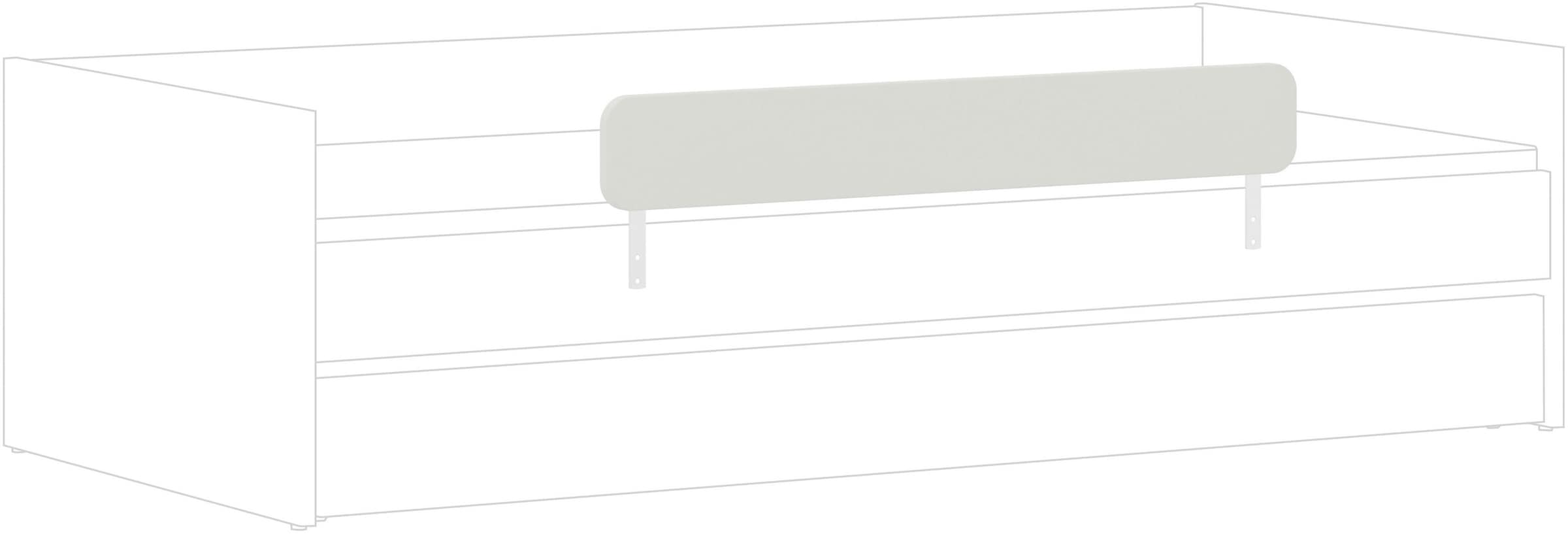 PAIDI Umbauseiten »CUTIE LEA in Weiß, Rausfallschutz« Off-White, zusätzliche Absturzsicherung zur Liege