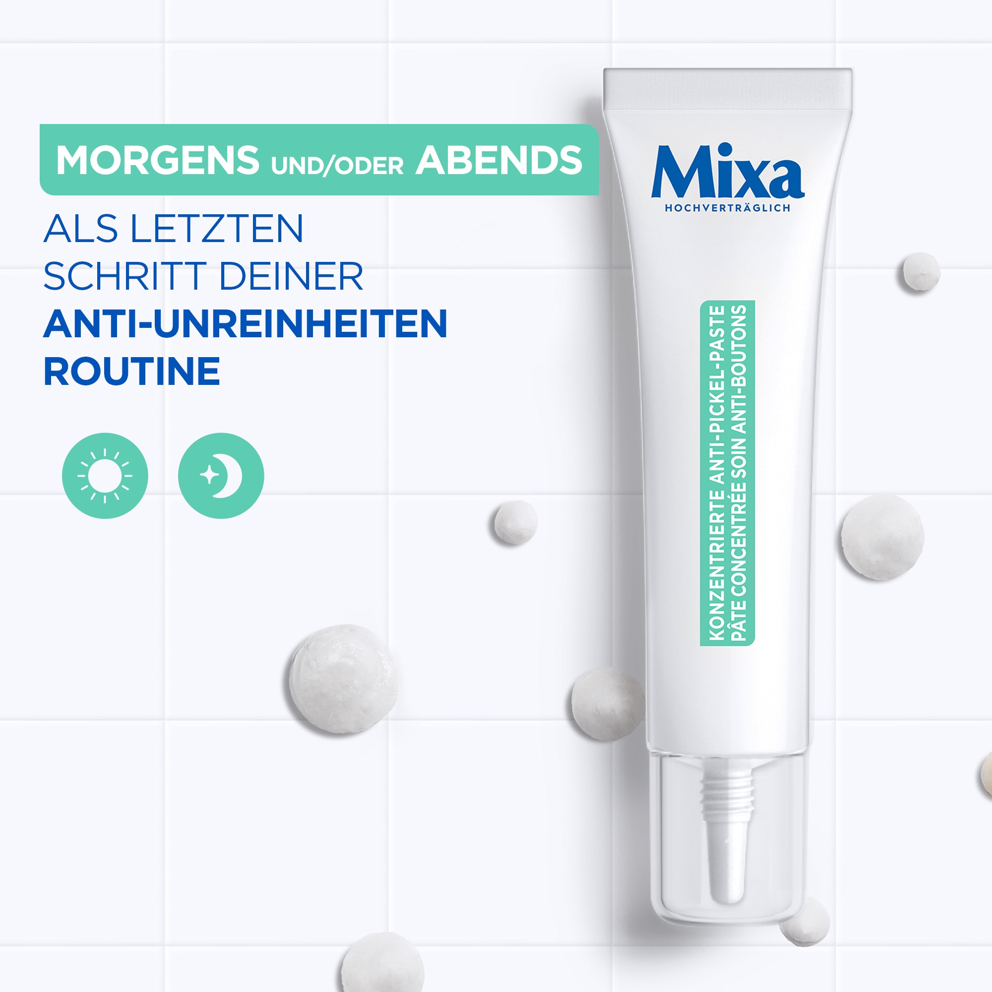 Mixa Gesichts-Reinigungscreme »MIXA KONZENTRIERTE ANTI-PICKEL PASTE« mit Niacinamid