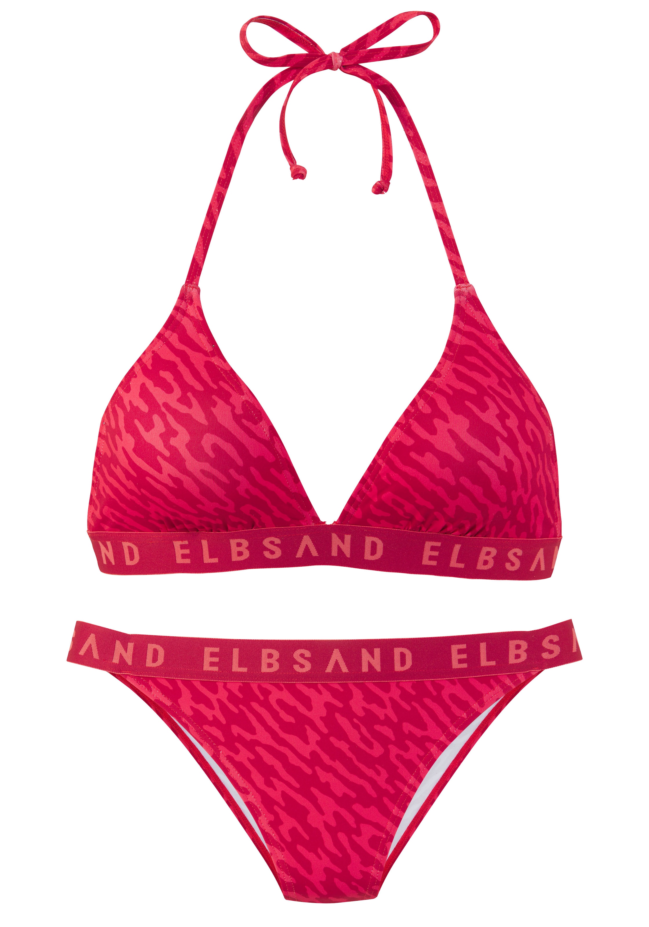 Elbsand Triangel-Bikini, mit Markenschriftzug