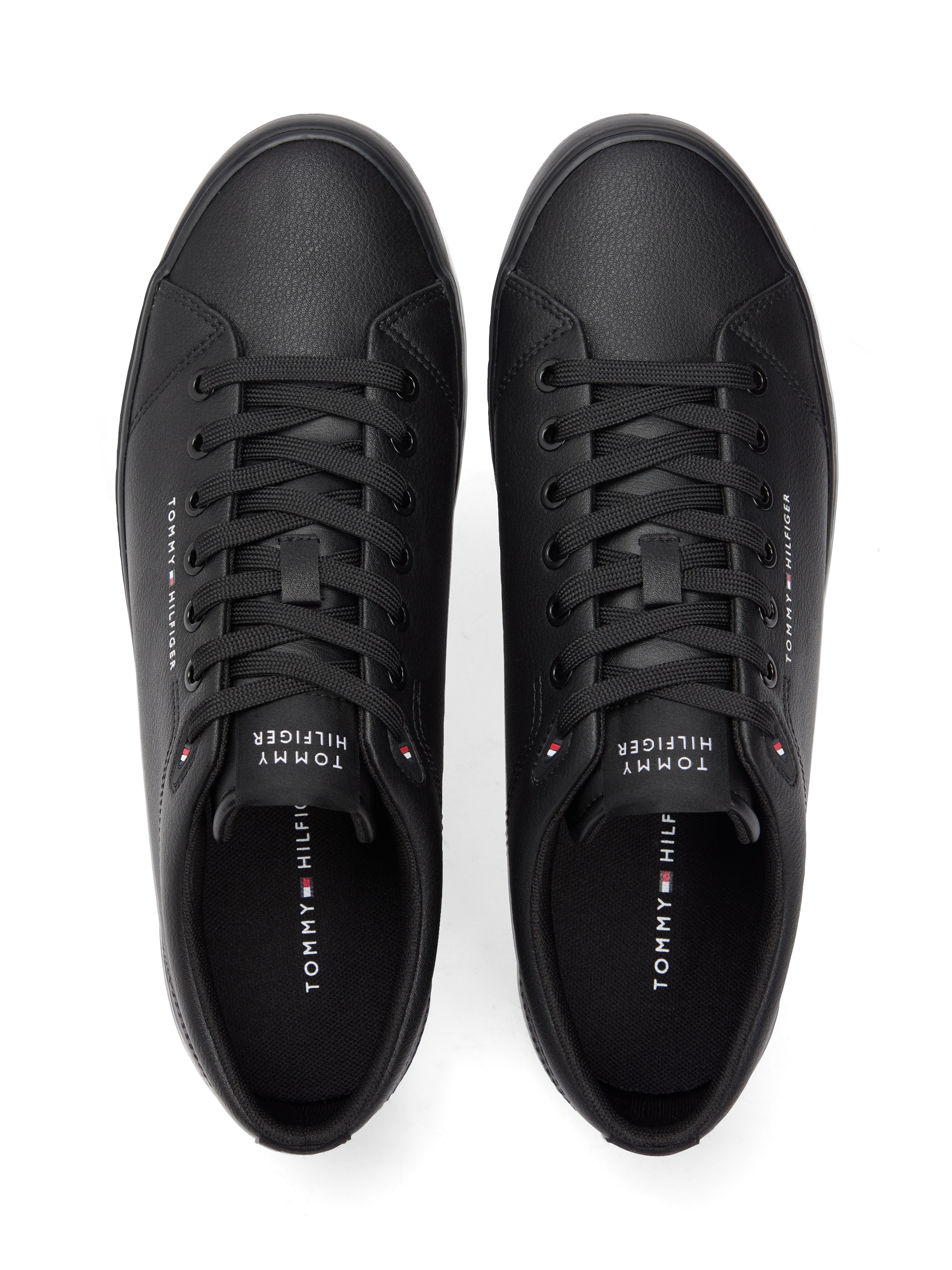 Tommy Hilfiger Sneaker »TH HI VULC CORE LOW LTH II ESS«  , Freizeitschuh, Halbschuh, Schnürer in schmaler Form