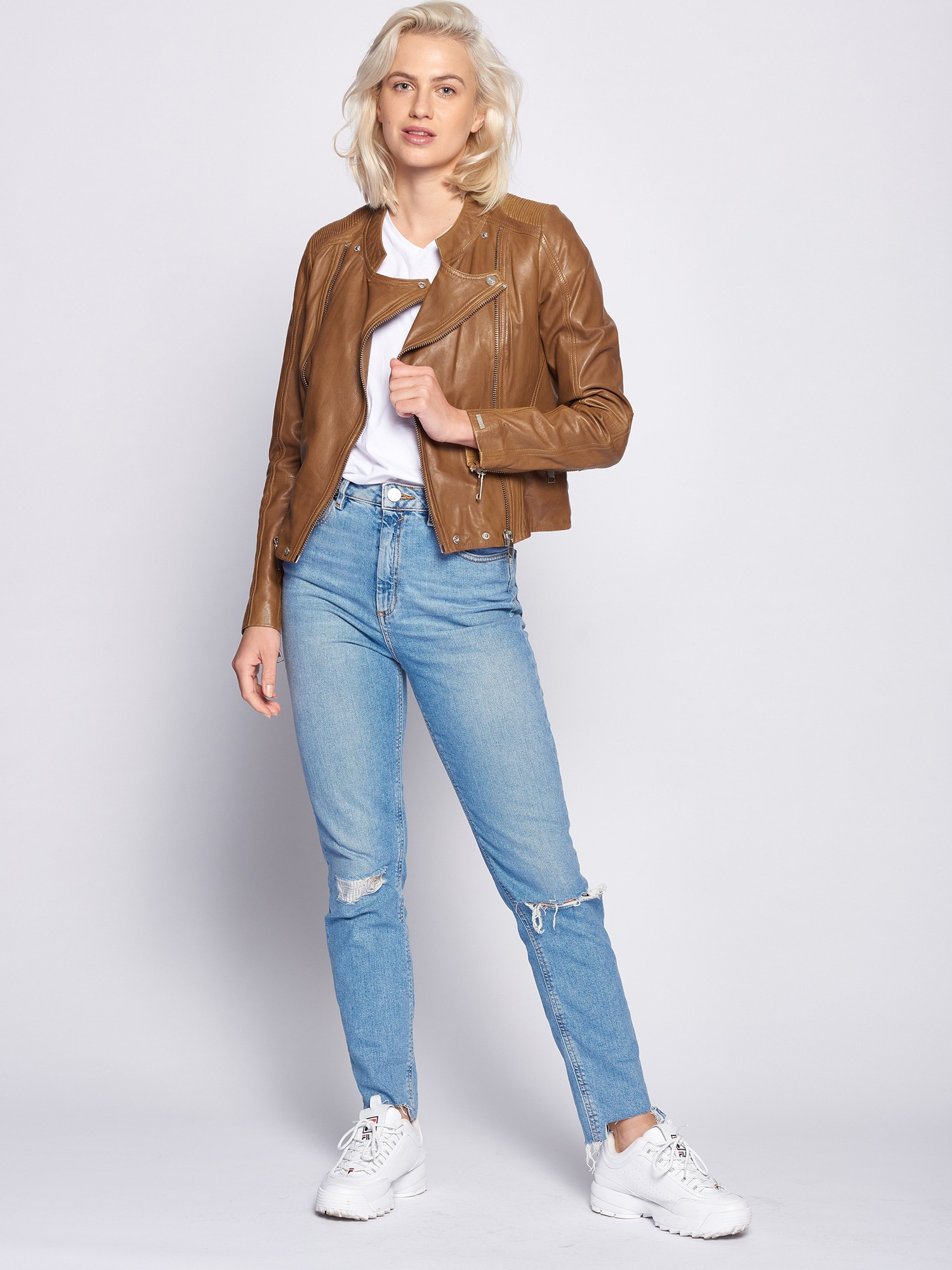Maze Bikerjacke »Lederjacke Chrystal«