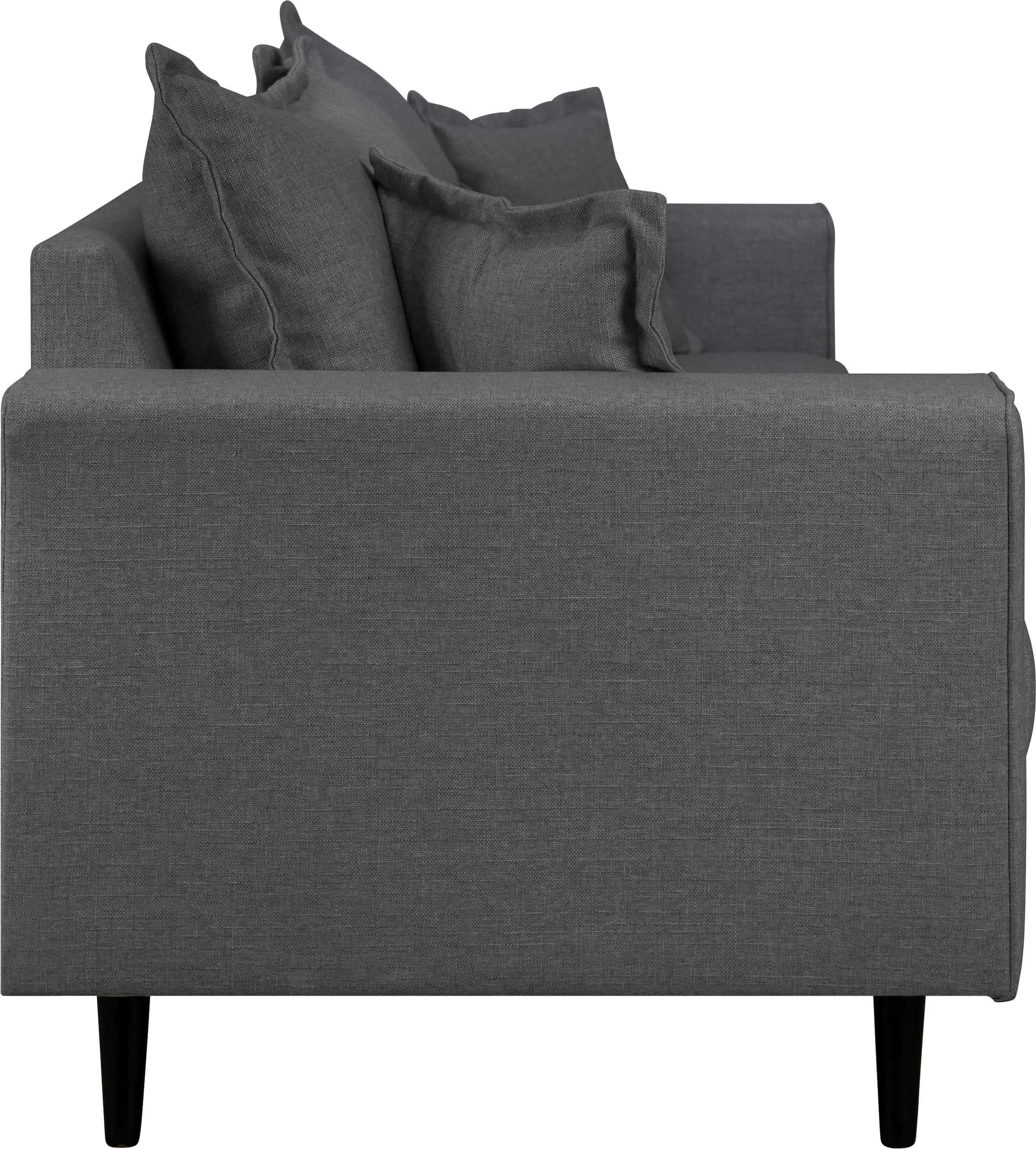 Home affaire 3-Sitzer »VEYRAS, hoher Sitzkomfort, Maße B/T/H: 212/84/76 cm« mit Wellenunterfederung, incl. Rückenkissen und Zierkissen