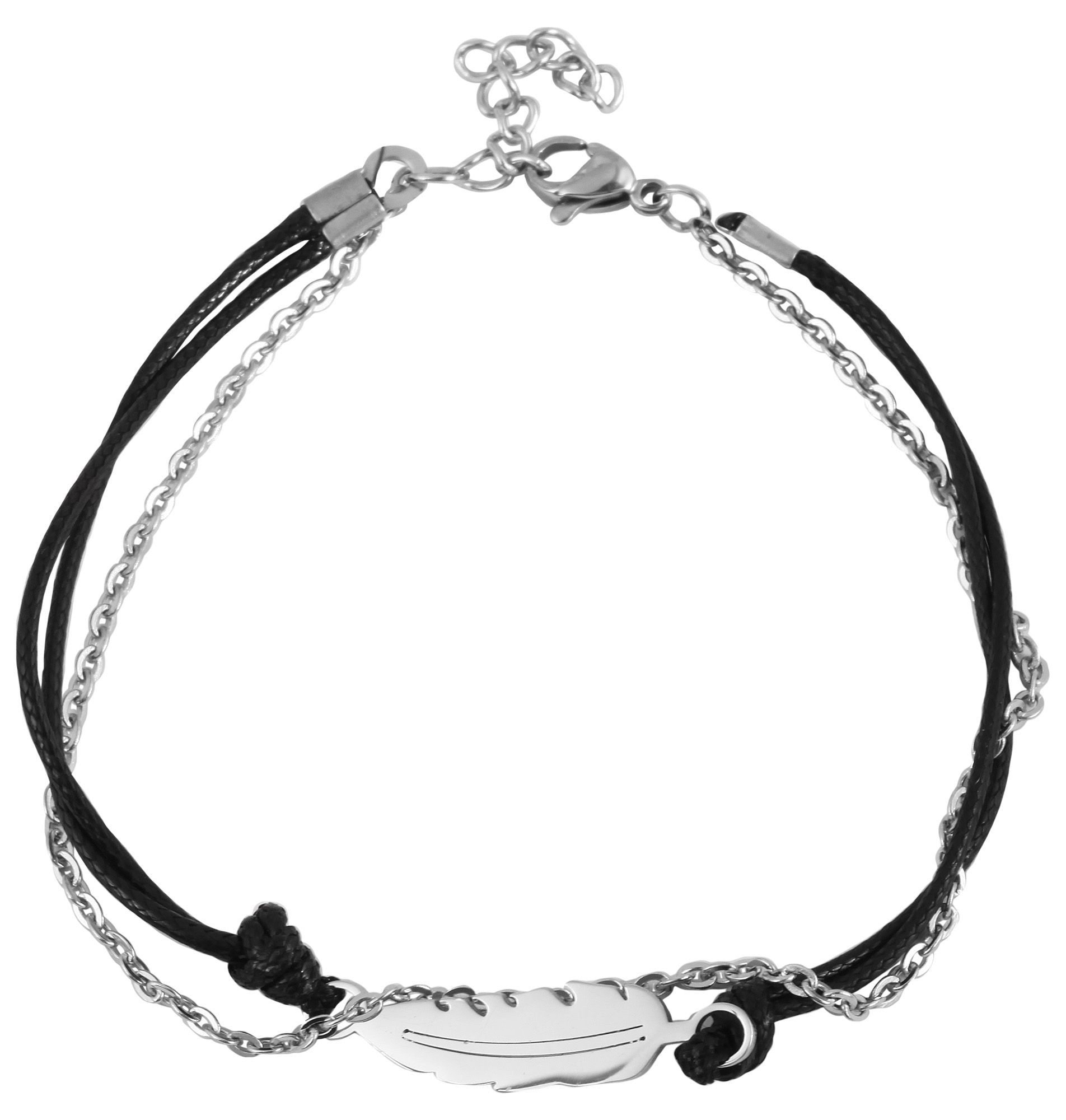 Adelia´s Armband »Damen Armband ¿ Textilarmband aus Edelstahl 20 cm«