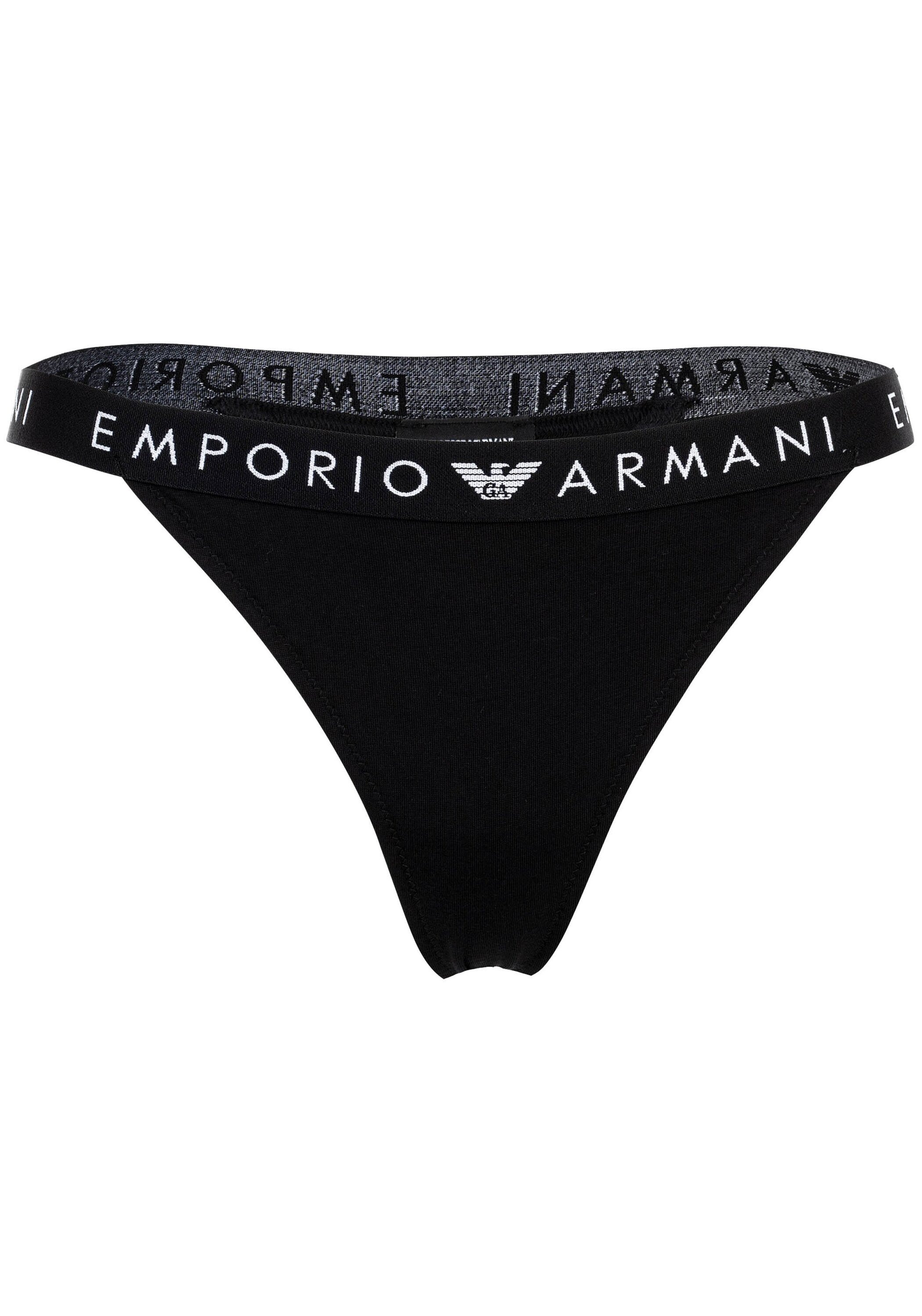 Emporio Armani String »String ICONIC LOGOBAND 2 PACK T-THONG 2er Pack«