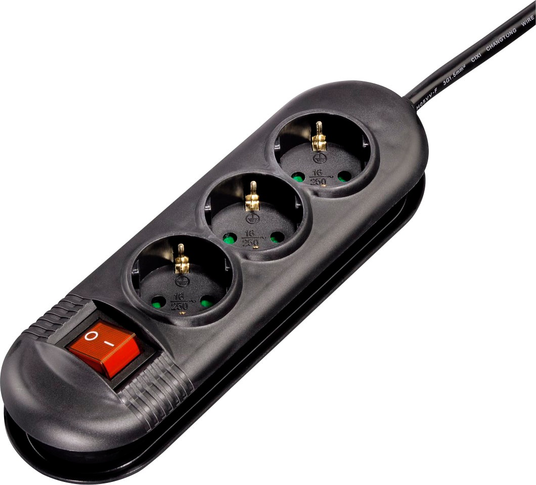 Hama Steckdosenleiste »Mehrfachsteckdosenleiste "Vis-à-vis", 3-fach, Schwarz, 1,4 m«,... kaufen