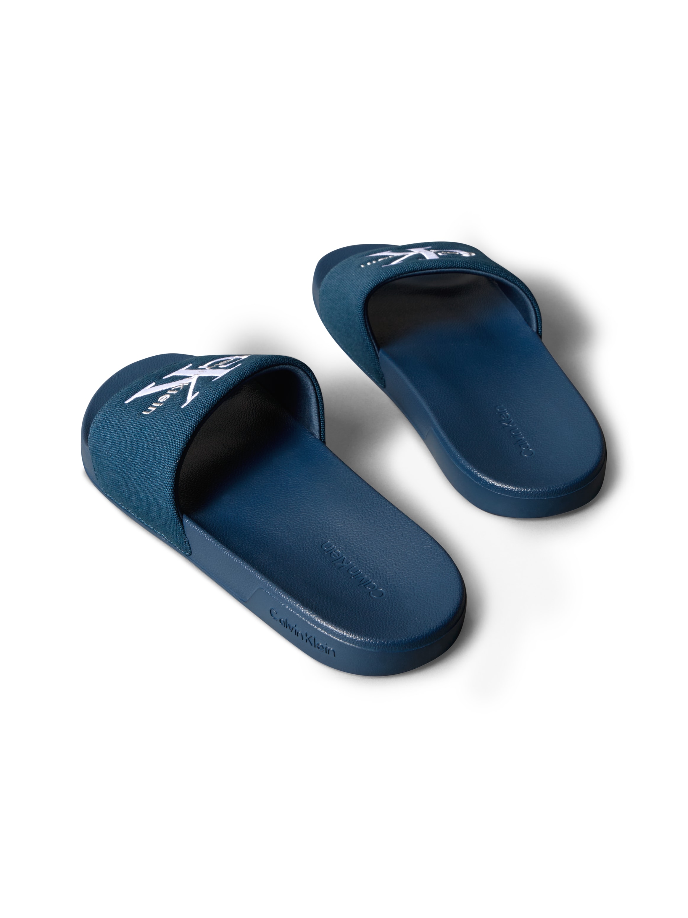 Calvin Klein Jeans Pantolette »ESS SLIDE CV«  Badeschuh, Flat, Poolslides mit Logoschriftzug
