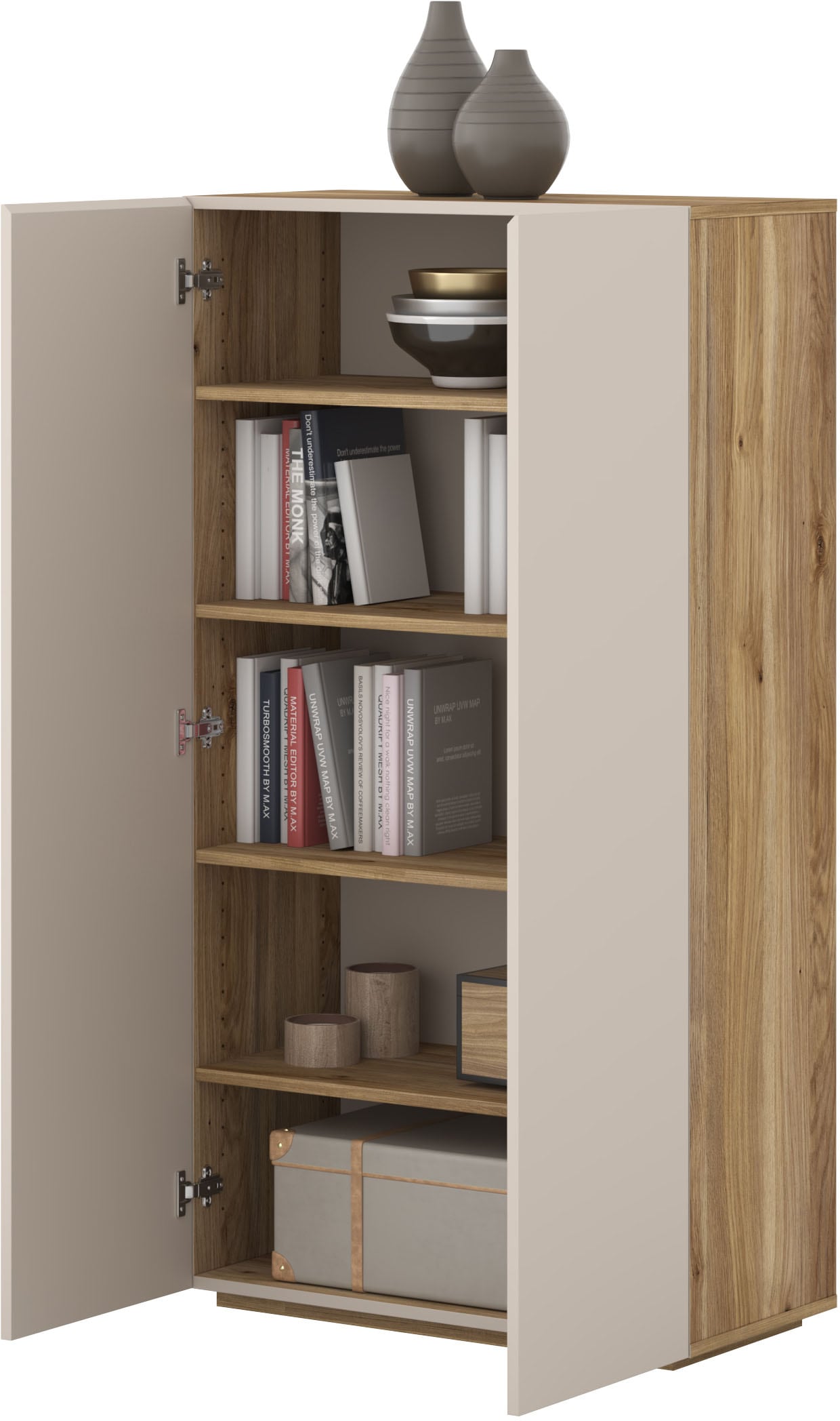 INOSIGN Schuhschrank »Criss moderner Griffloser Stauschrank, Allzweckschrank, Schuhkommode«, Mehrzweckschrank, Breite 70 cm, inclusive 4 verstellbare Einlegeböden