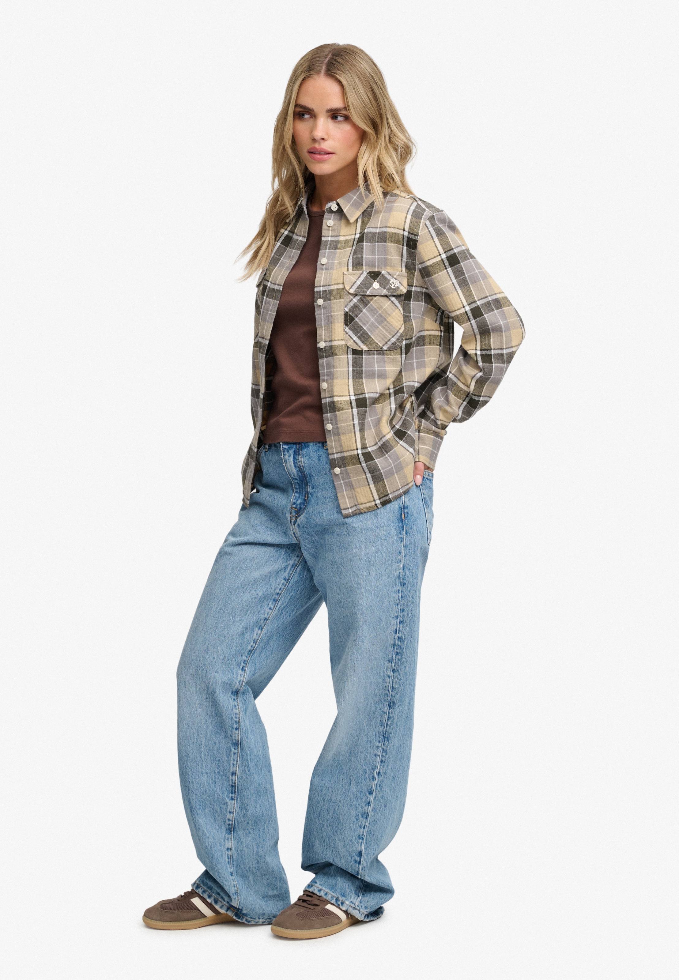 Superdry Karobluse »LUMBERJACK CHECK FLANNEL SHIRT« Baumwolle, relaxed fit, aus weichem Flanell