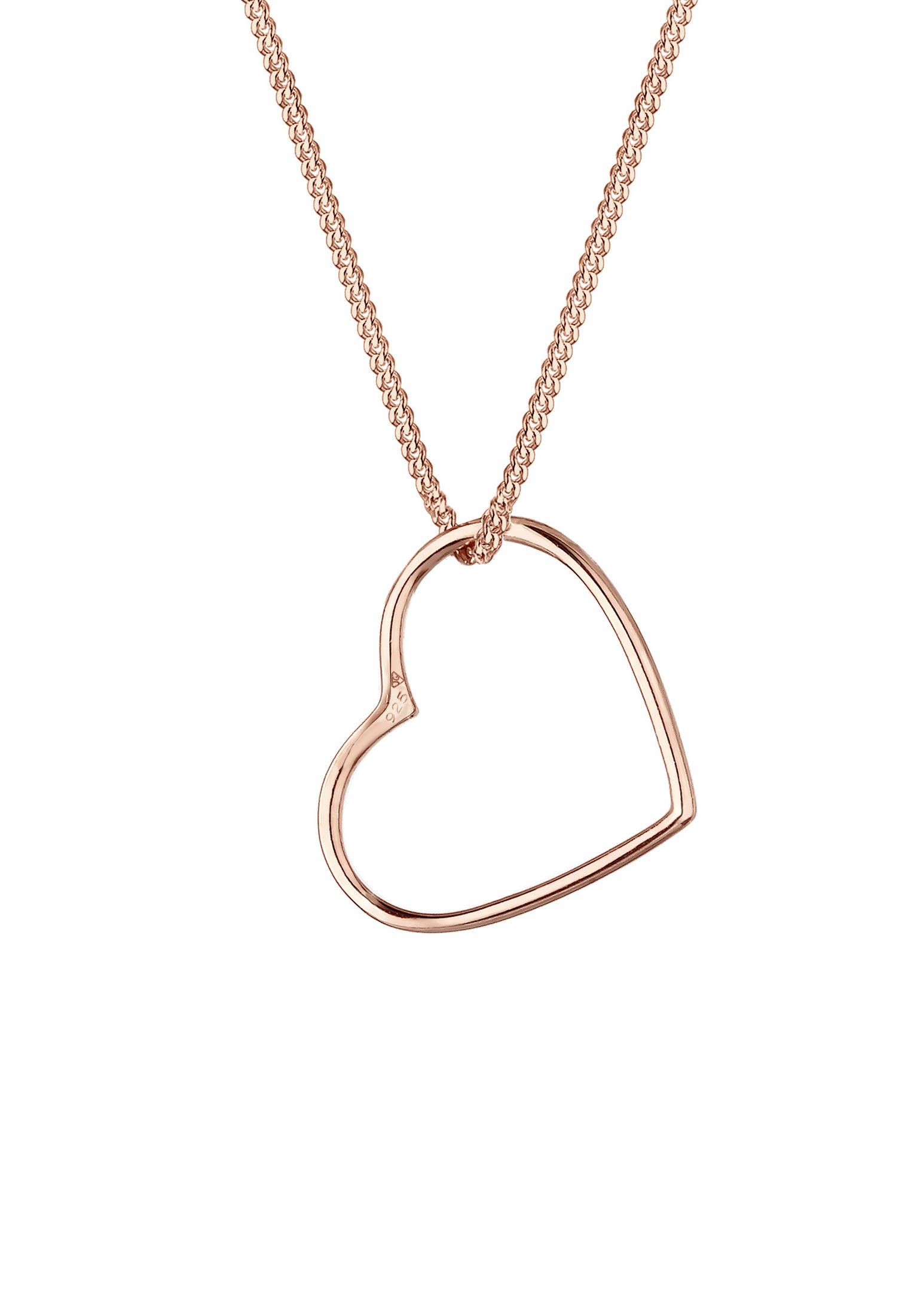 Elli Kette mit Anhänger »Halskette Herz Anhänger Liebe Cut Out 925 Silber«
