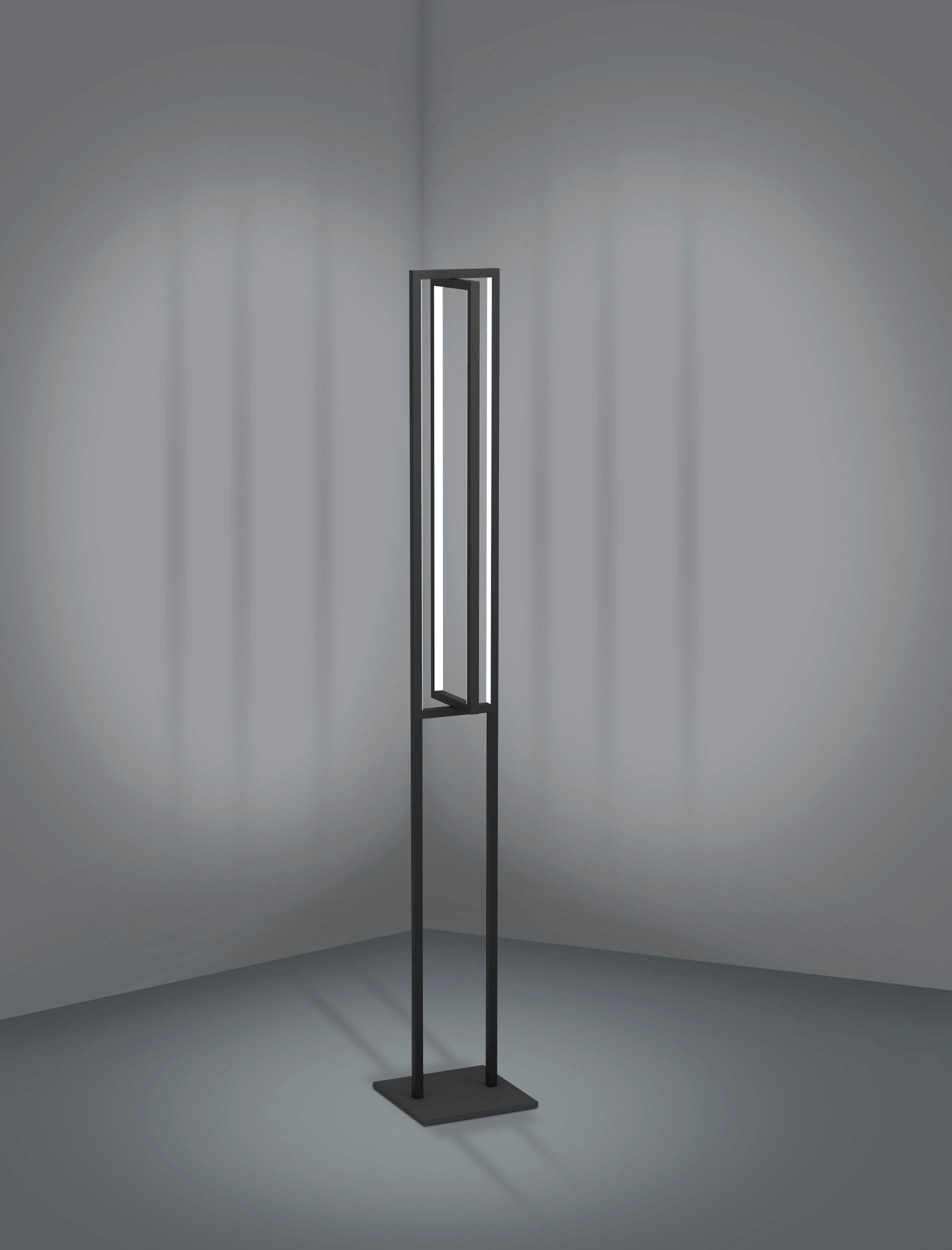 EGLO Stehlampe »SIBERIA«, Leuchtmittel LED-Modul | LED fest integriert, Stehleuchte in schwarz aus Stahl - 34W - warmweiß - kaltweiß