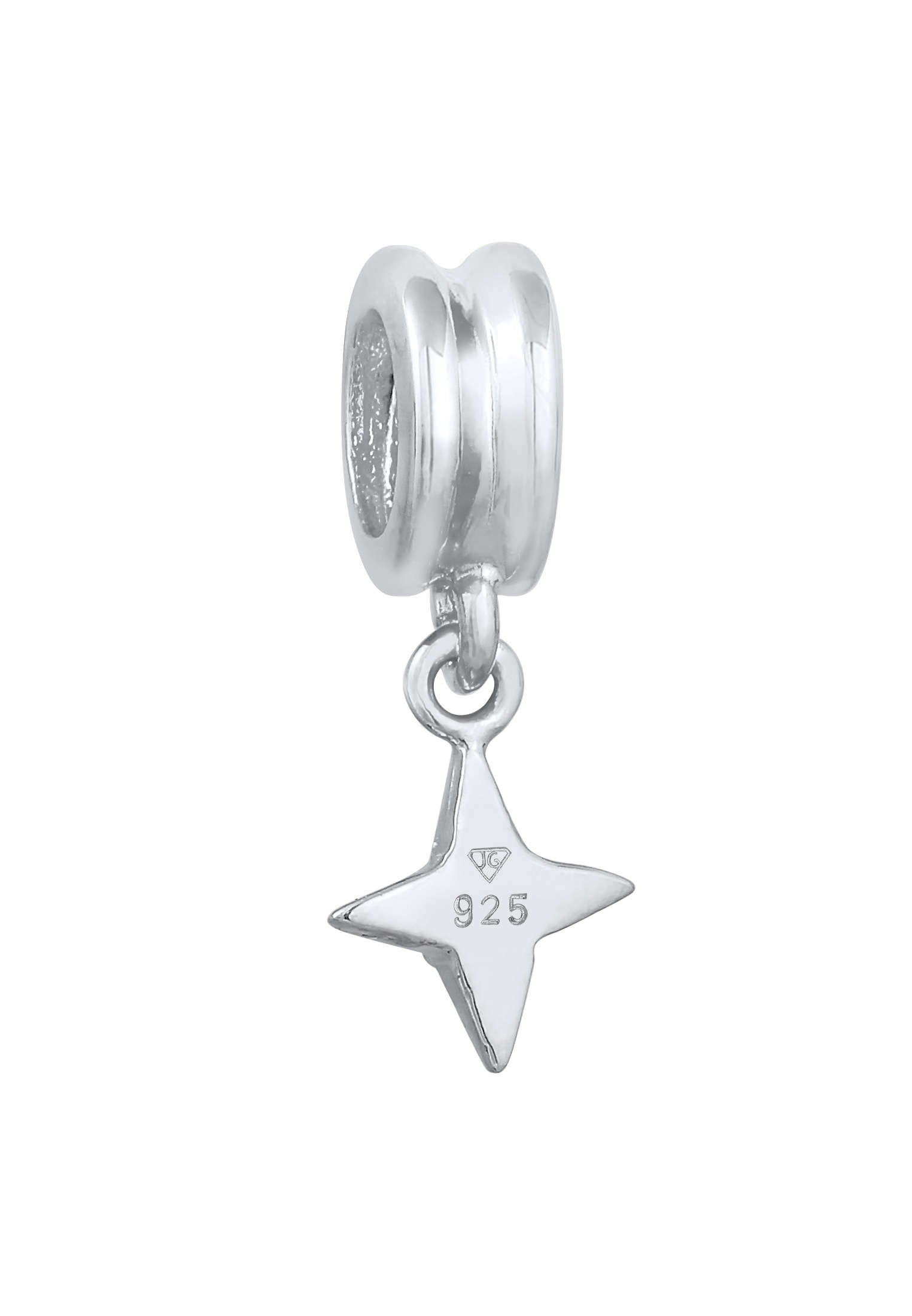 Nenalina Perlenanhänger »Charm Bead Stern Star 925 Silber, mit Kristallen von Swarovski®«