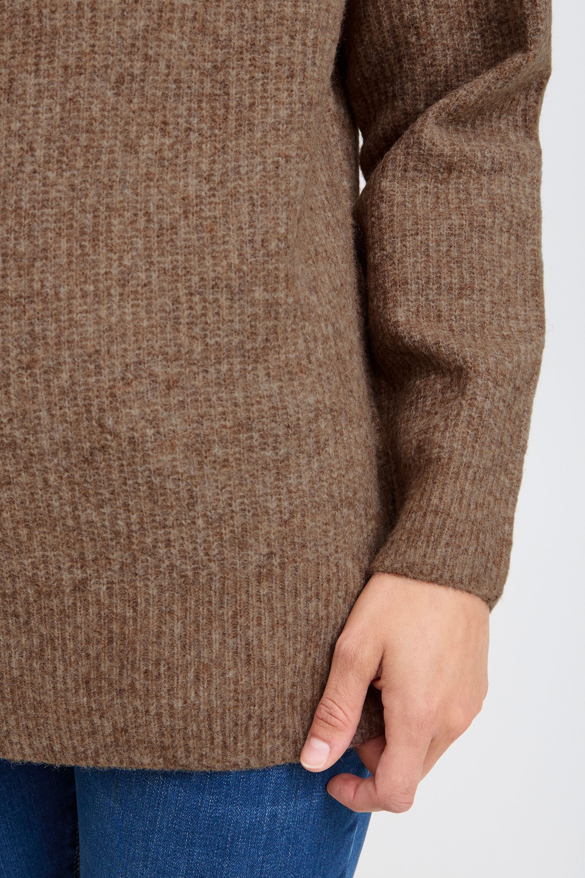 Pulz Jeans Strickfleece-Pullover »Strickpullover PZASTRA Zipper Roll Neck Pullover«