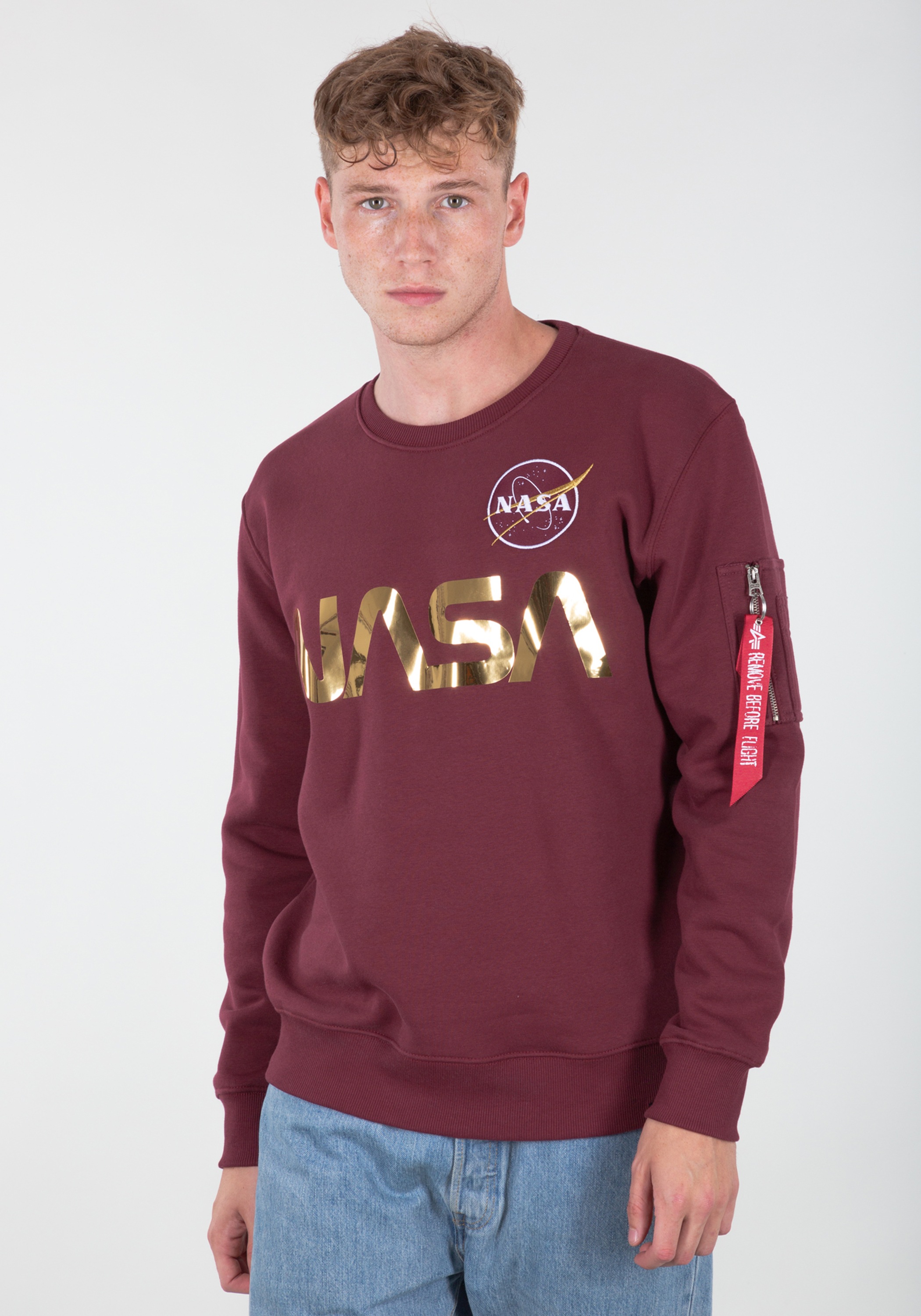 Alpha Industries Sweater »Alpha Industries Men - Sweatshirts NASA Reflective Sweatshirt«