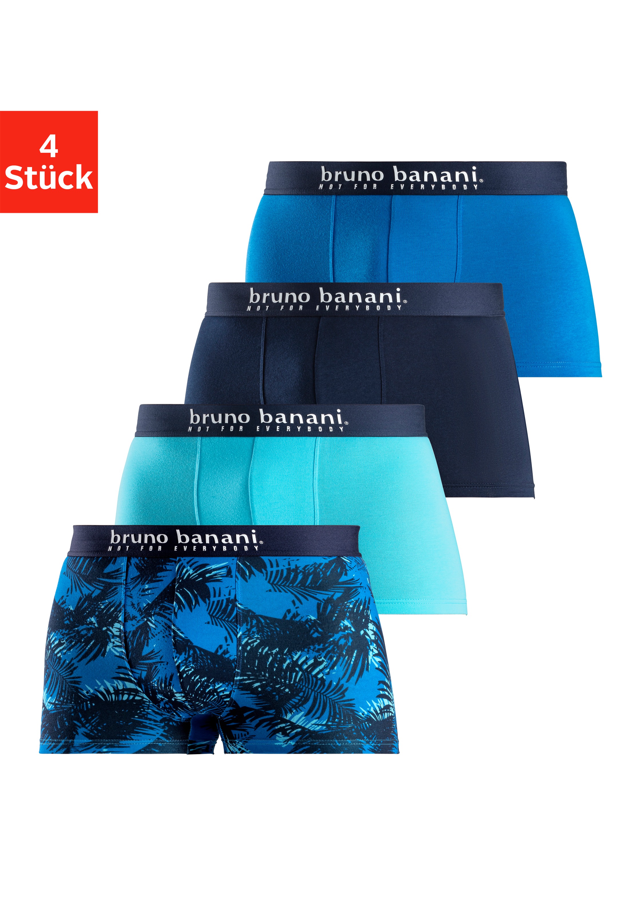 Bruno Banani Herren Boxer »Boxershorts für Herren« Packung in blau, Größe S (4)