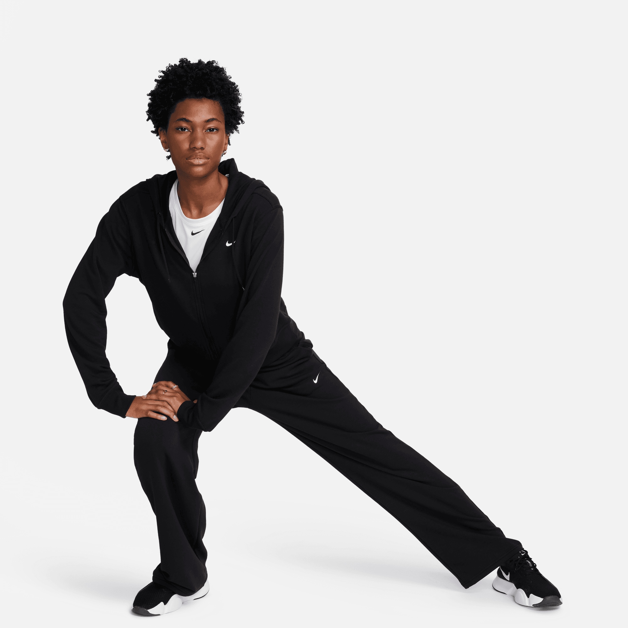 Nike Trainingsjacke »DRI-FIT ONE WOMEN'S FULL-ZIP HOODIE«