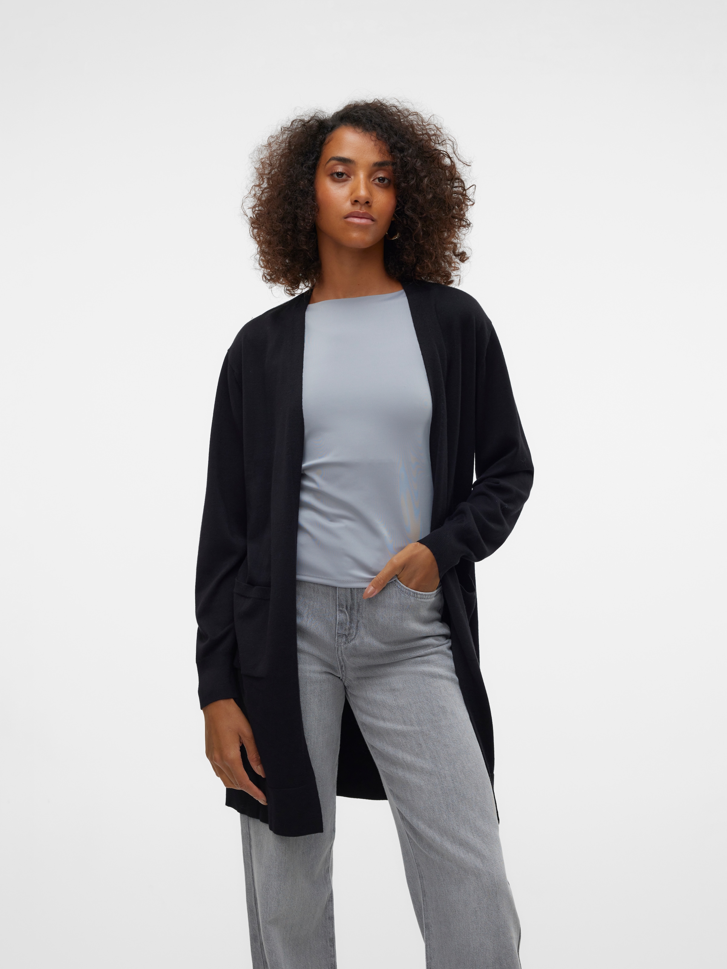 Vero Moda Longstrickjacke »VMSILJE LS OPEN CARDIGAN GA NOOS«