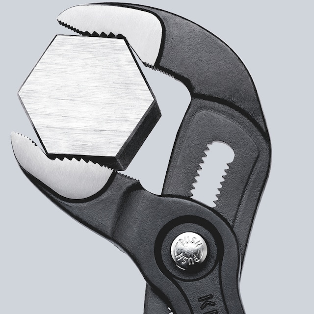 Knipex Wasserpumpenzange »87 02 250 Cobra® Hightech«, (1 tlg.), grau  atramentiert, mit schlanken Mehrkomponenten-Hüllen 250 mm online bestellen  bei OTTO