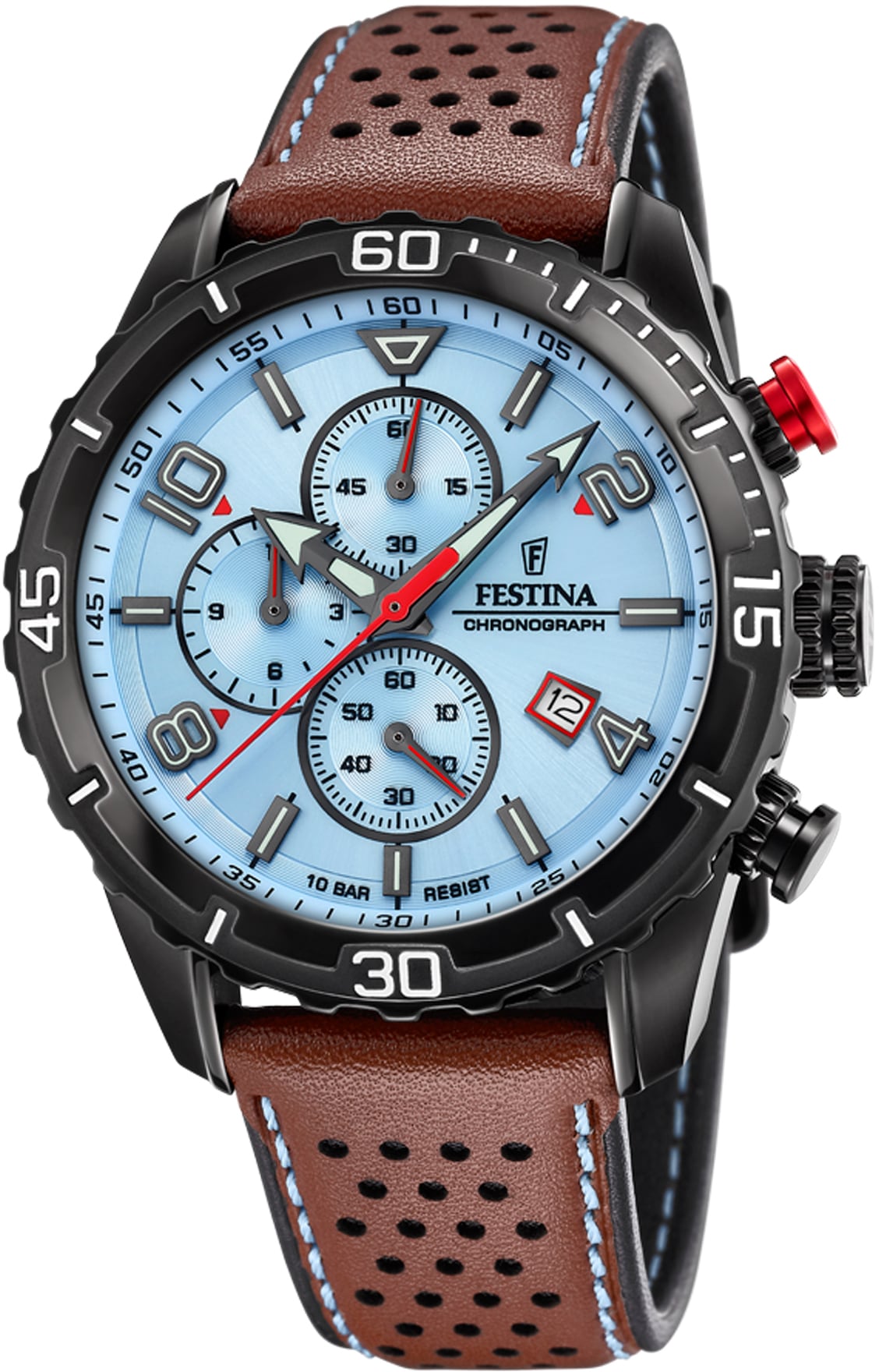 Chronograph »F20519/1«, Armbanduhr, Quarzuhr, Herrenuhr, Stoppfunktion