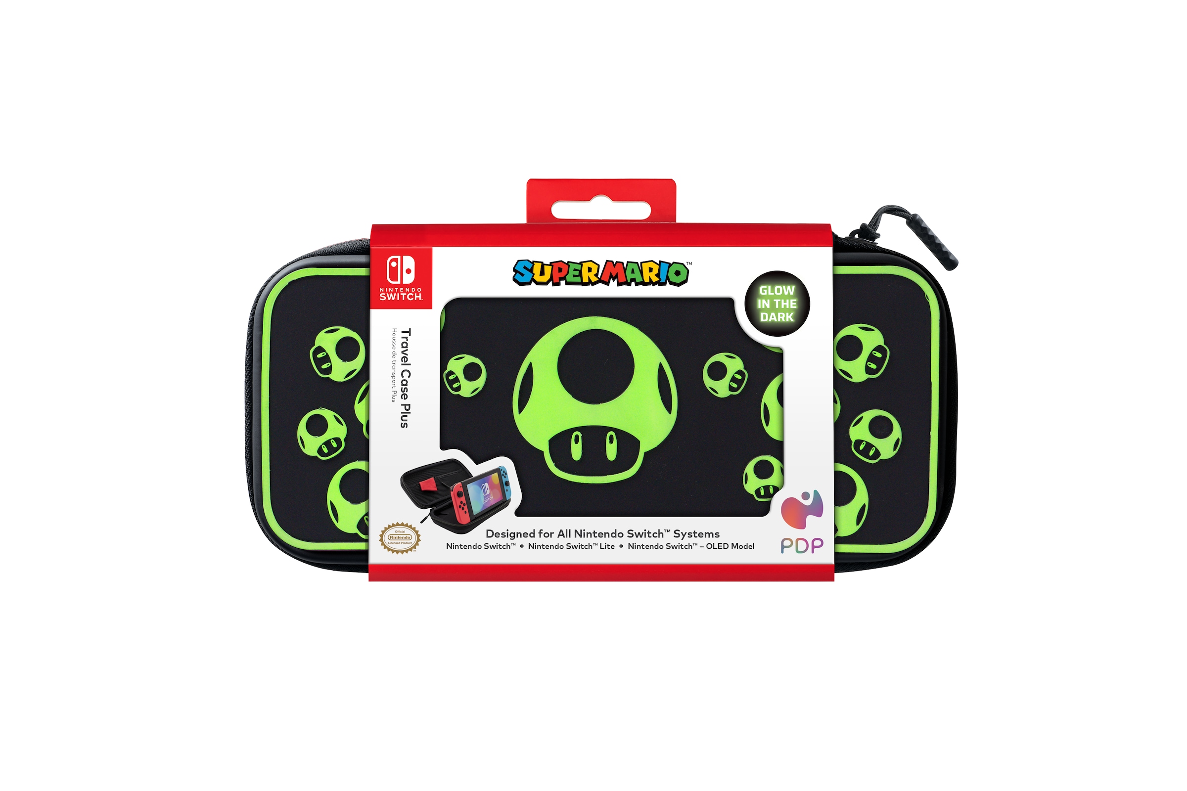 PDP - Performance Designed Products Spielekonsolen-Tasche »Plus Travel Case 1-up Glow in the Dark Switch«