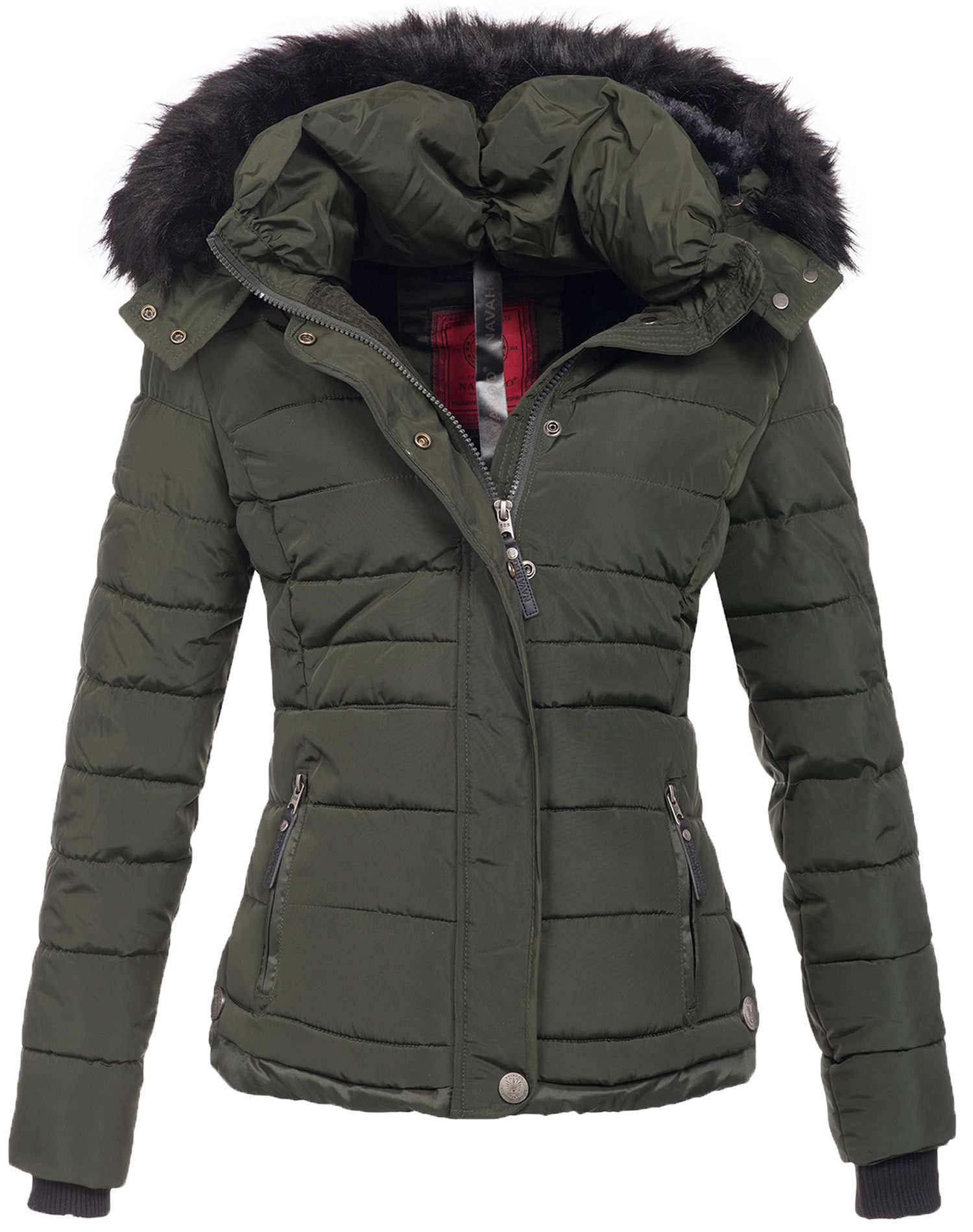 Navahoo Steppjacke »Navahoo Chloe warme Damen Winter Jacke Parka Mantel Stepp Kurzjacke gefüttert NEU B301«