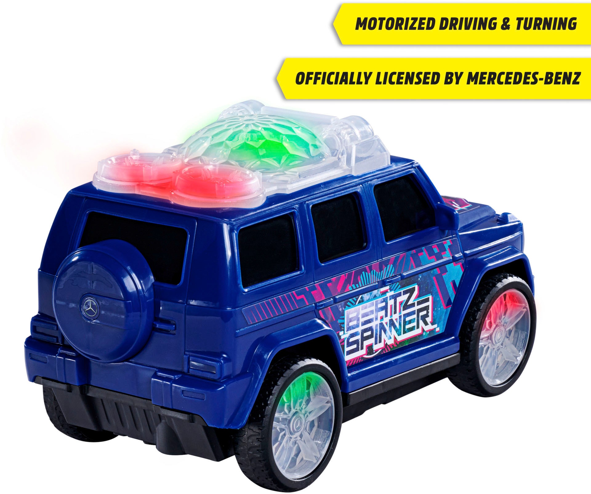 Dickie Toys Spielzeug-Auto »STREETS N BEATZ, Mercedes-Benz G-Class Beat Spinner«, mit Licht & Sound