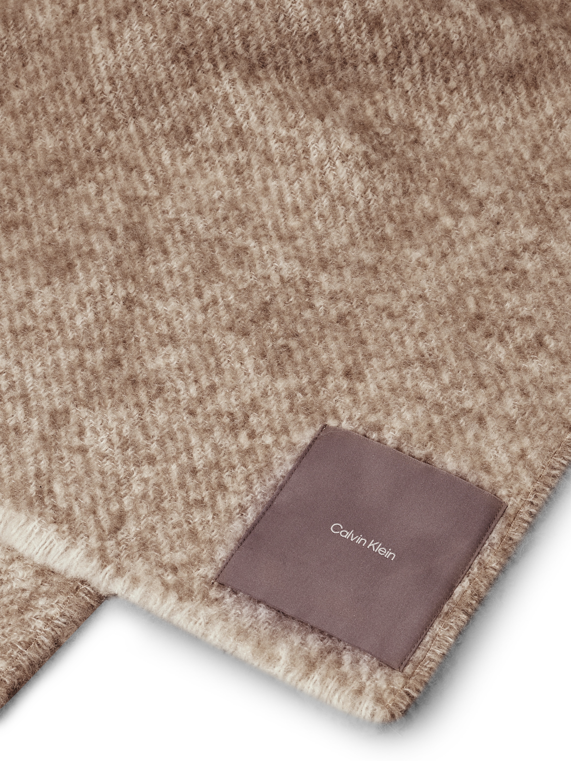 Calvin Klein Schal »CONCRETE WOOL BLANKET«, mit Logopatch