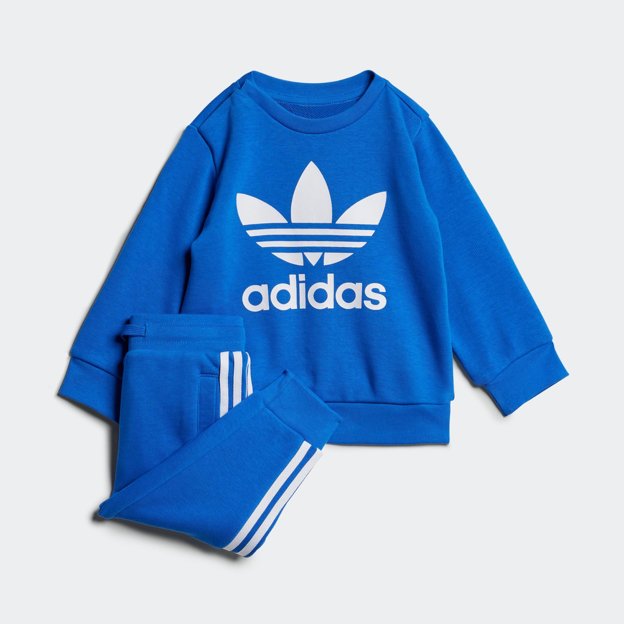 Adidas Originals Jogginganzug »CREW SET« 2 Stk. tlg. in blau, Größe 104