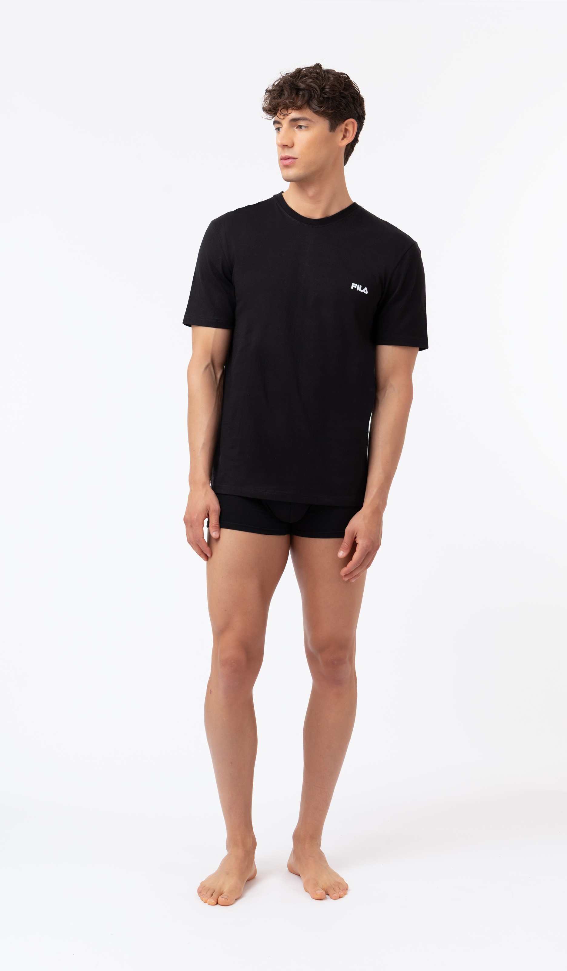 Fila Unterziehshirt 2er Pack,  mit Rundhalsausschnitt und kurzen Ärmeln