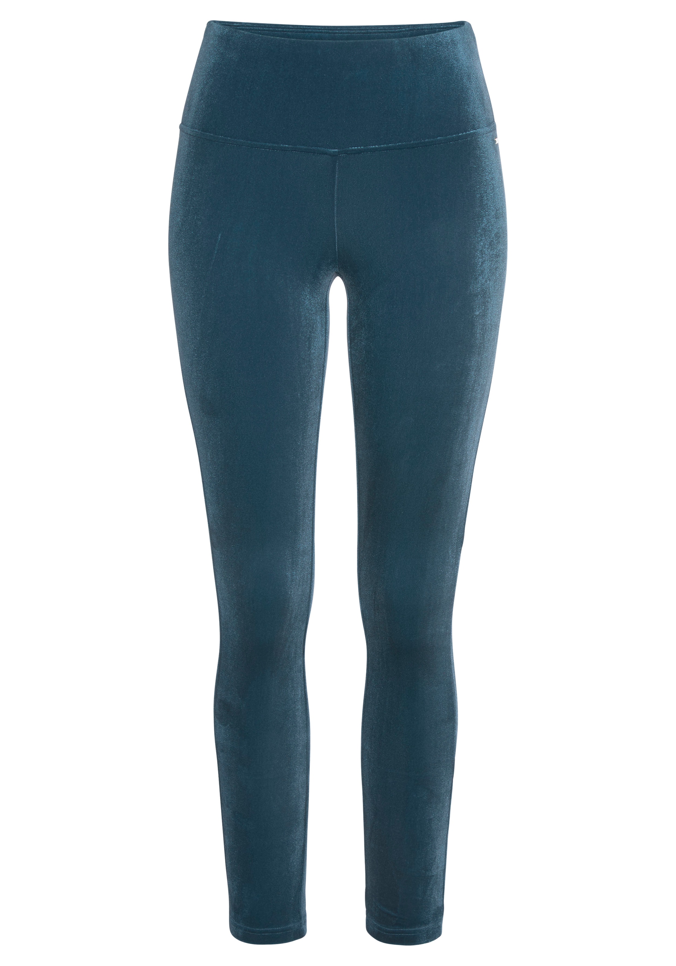 LASCANA Leggings, in weicher, elastischer Samtoptik