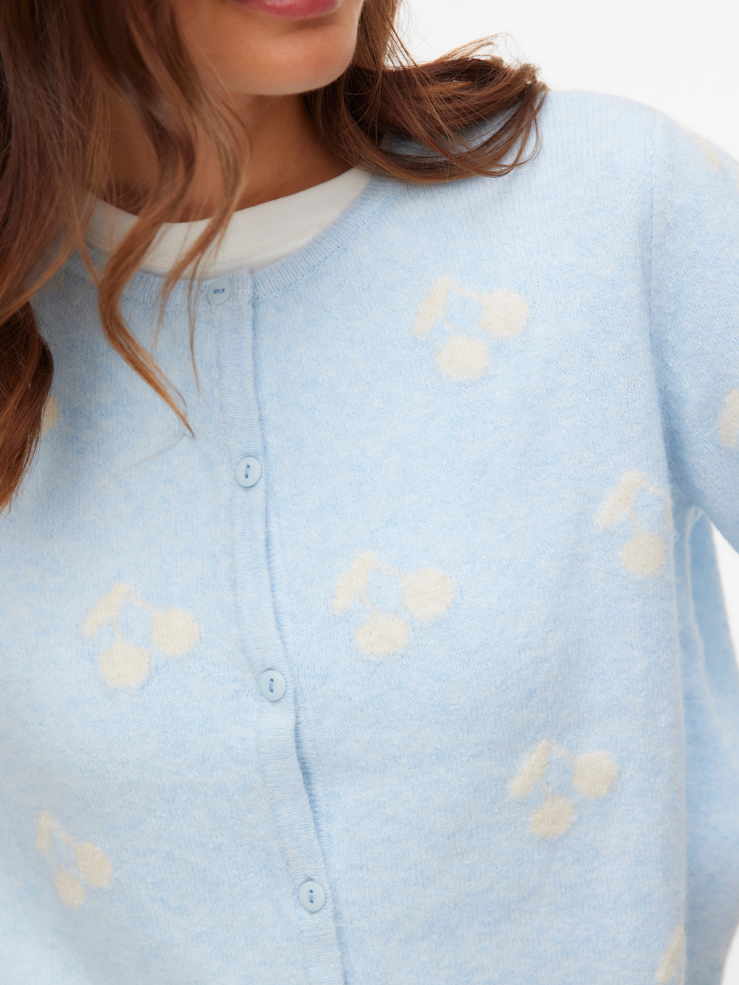 Vero Moda Strickjacke »VMDOFFY INTARSIA 2/4 O-NCK CARDIGAN NOOS«