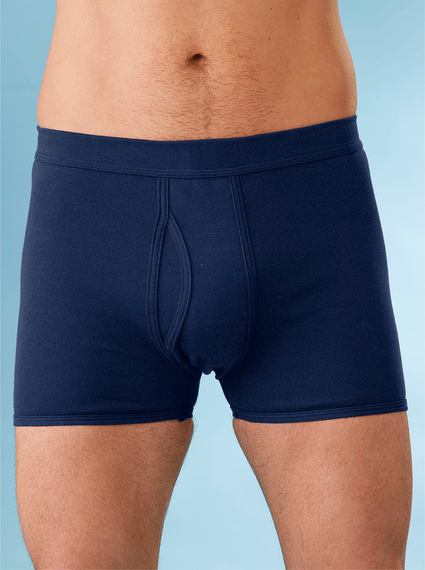 Kings Club Herren Schlüpfer 2 Stk. tlg. in blau, Größe 12