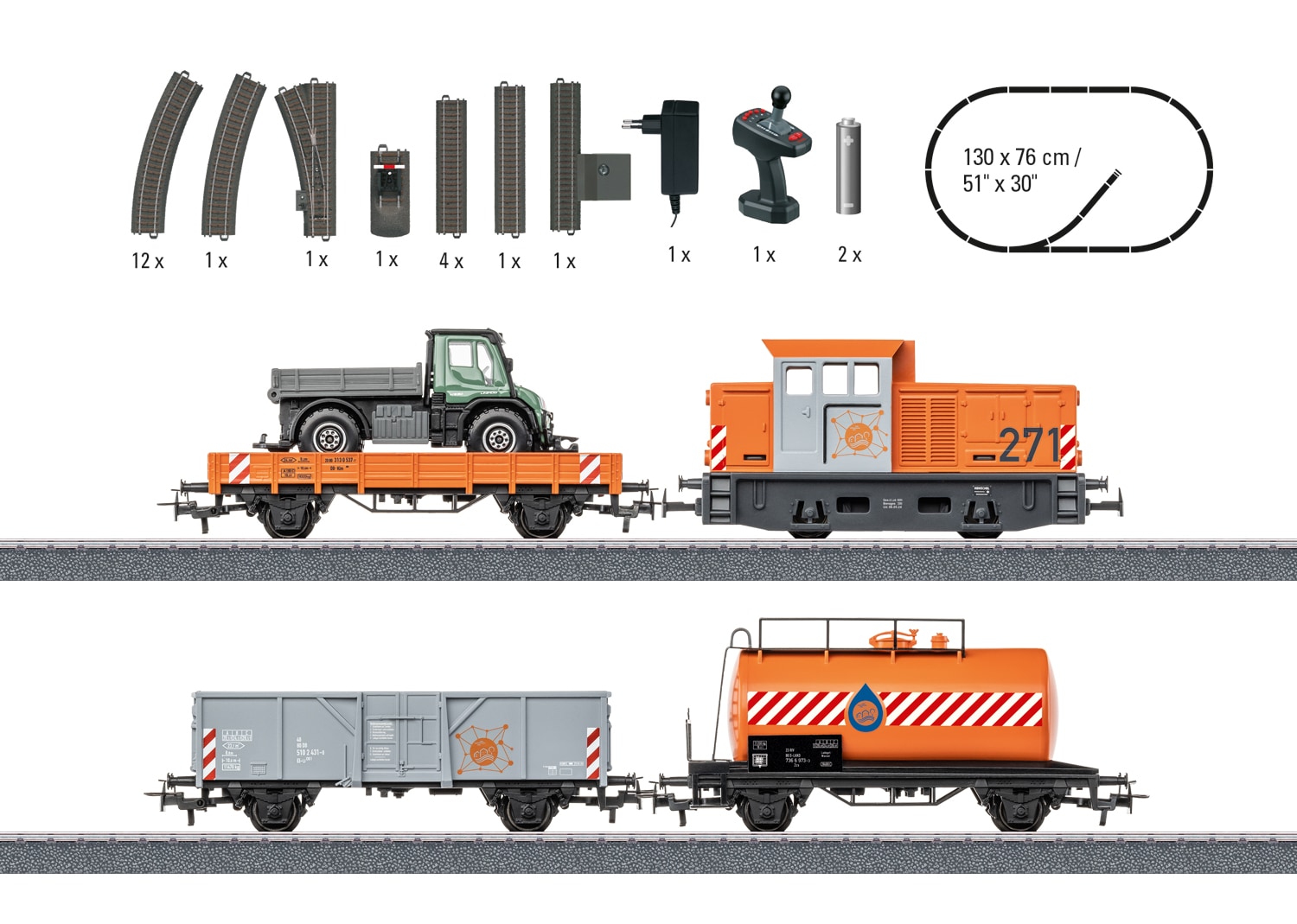 Märklin Modelleisenbahn-Set »Märklin Start up, Startpackung Kommunaldienst - 29296«