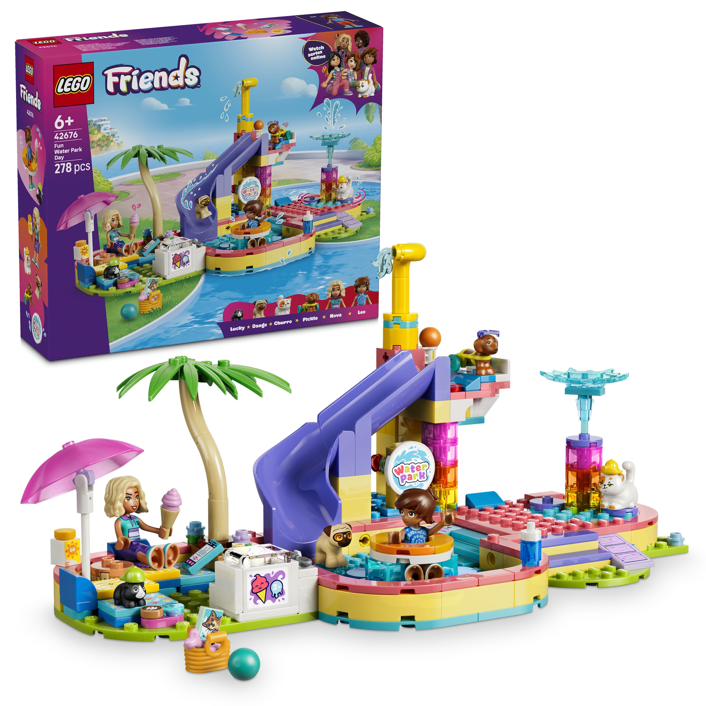 LEGO® Konstruktionsspielsteine »Lustiger Tag im Wasserpark (42676), LEGO Friends« Made in Europe