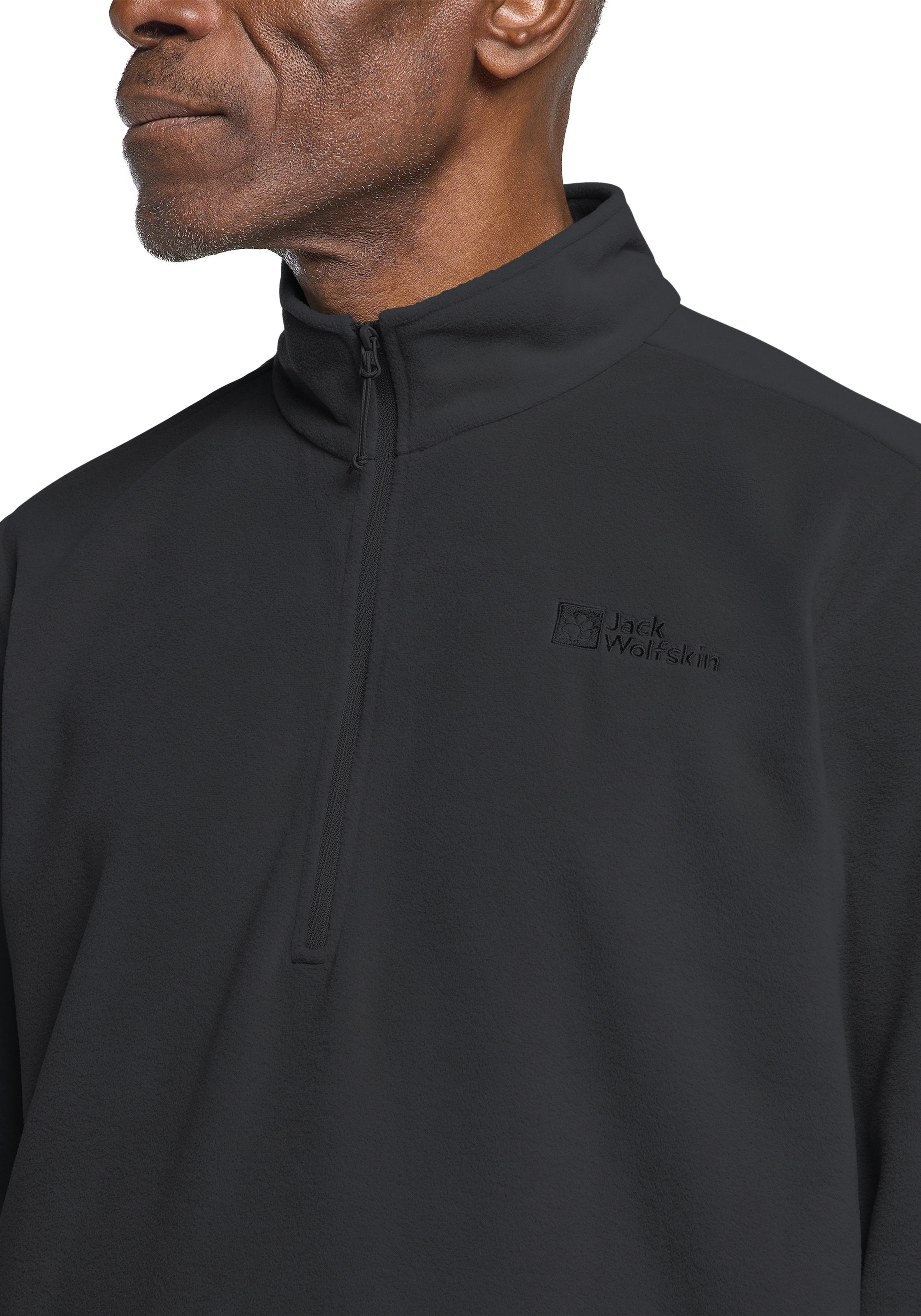 Jack Wolfskin Fleecepullover »TAUNUS HZ M«, für Wandern und Trekking, mit Stehkragen, mit halbem Reißverschluss
