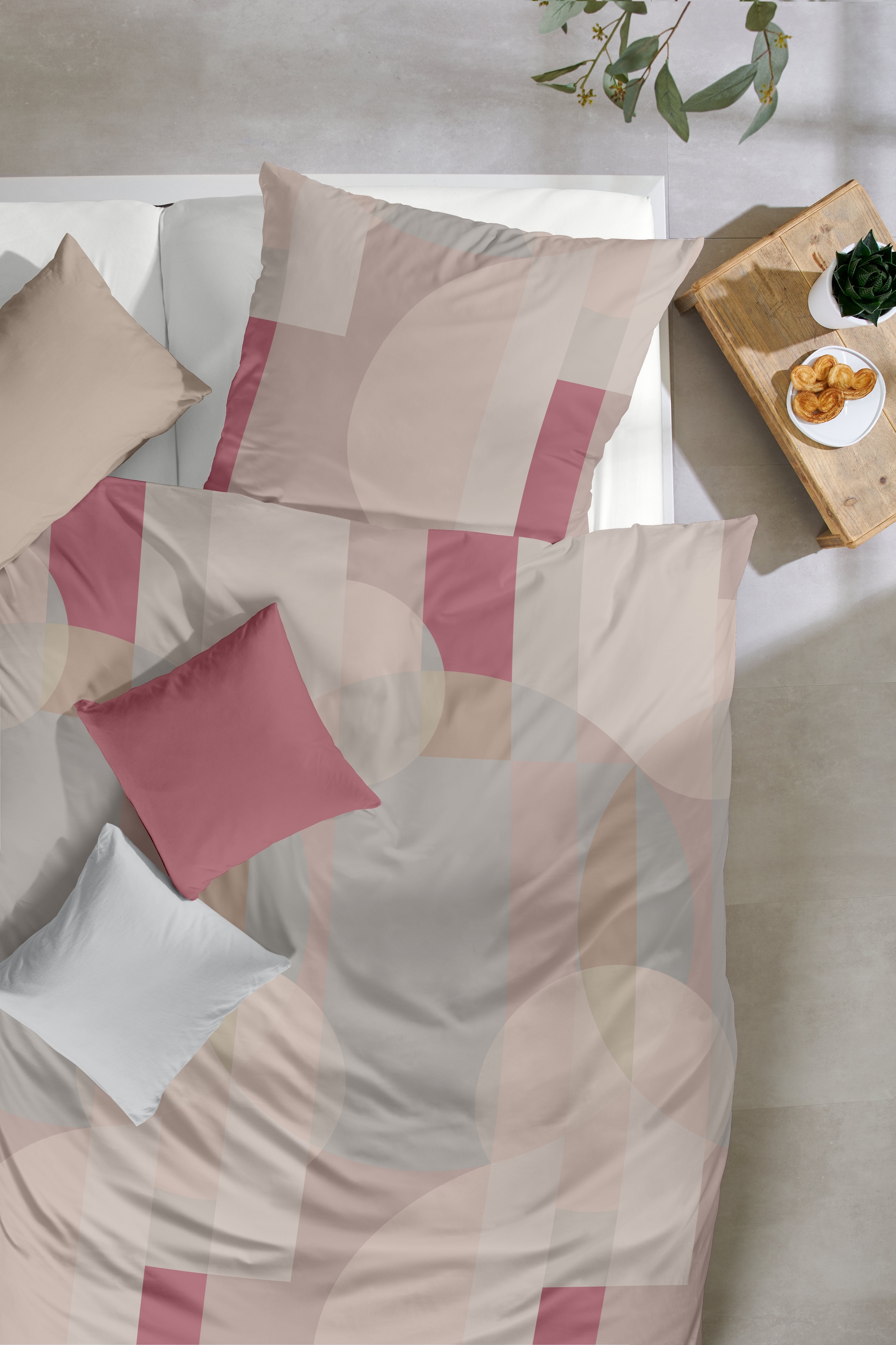 Primera Bettwäsche »Feinbiber-Bettwäsche Ball« 2 Stk. tlg. mit modernem Muster