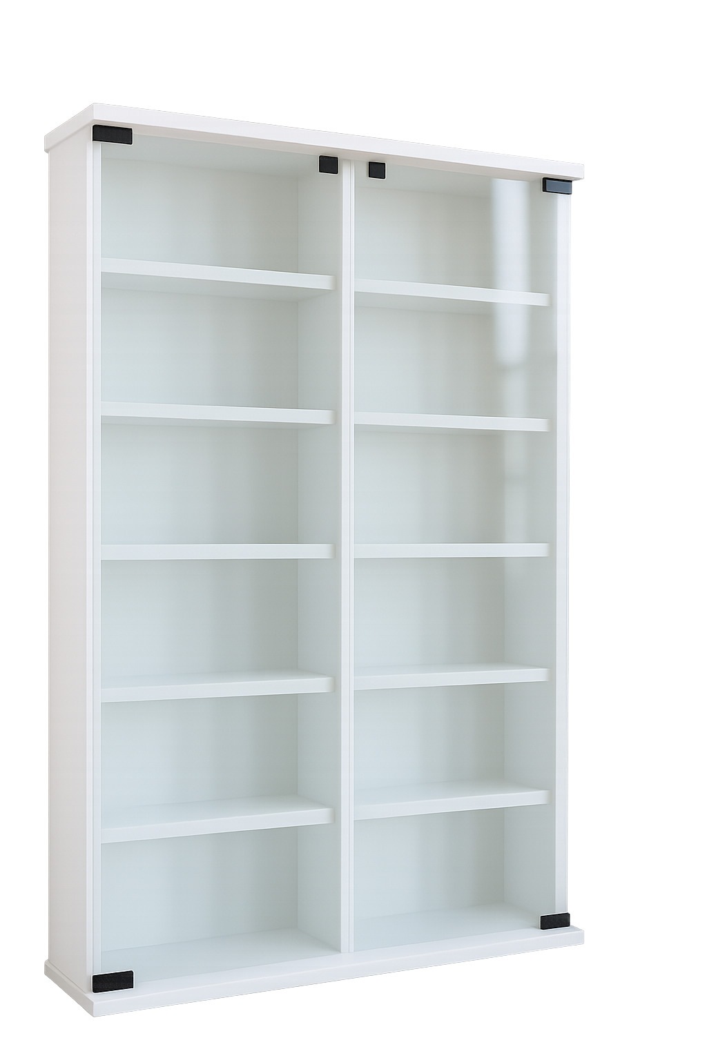 VCM Media-Regal »Holz CD DVD Stand Regal Schrank Galerie Glastür«