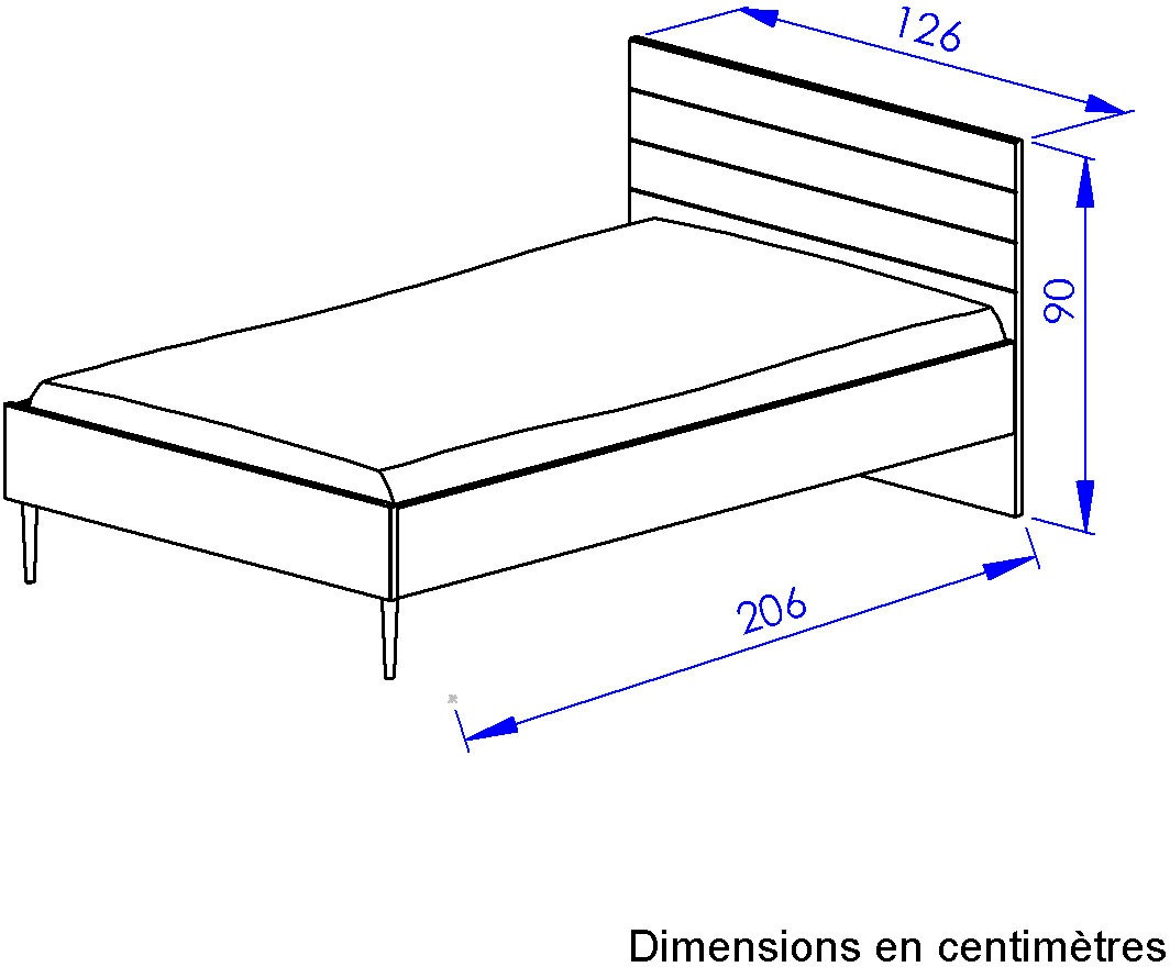Gami Kinderbett »Bett 120 bzw. 140 bzw. 160 / 200«, (1 tlg.)