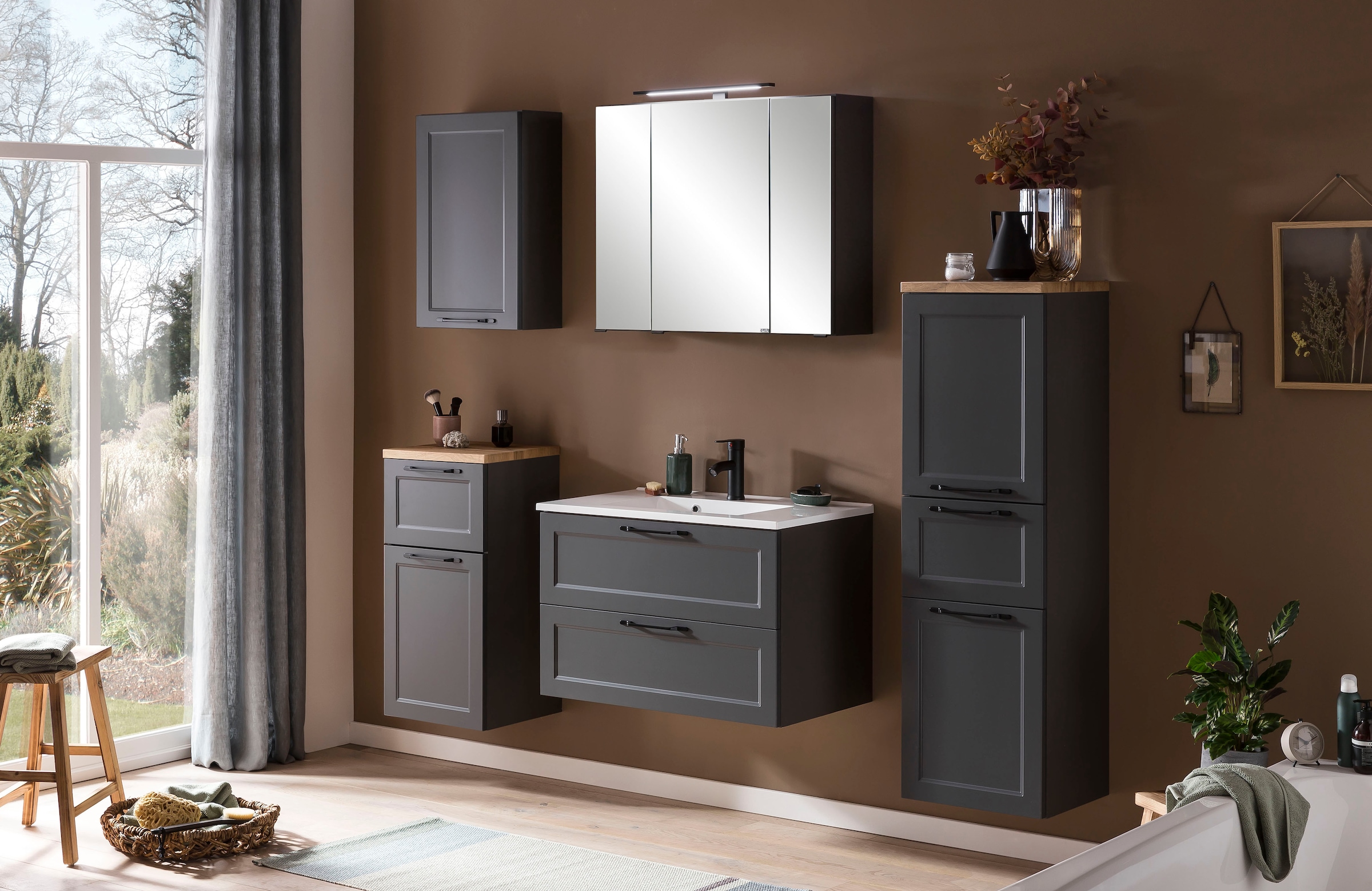 welltime Midischrank »Lana«, Badmöbel, 40 cm breit