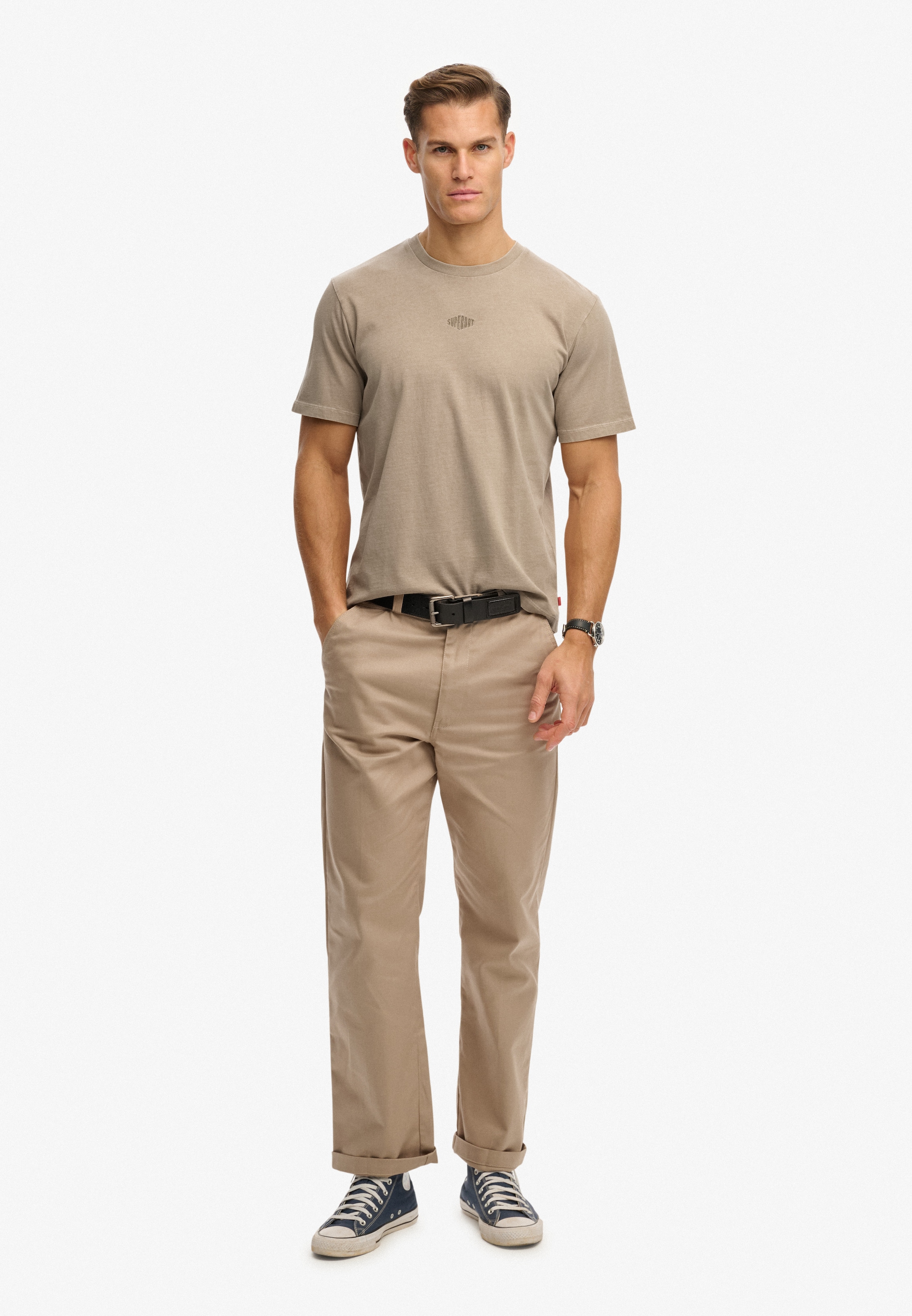 Superdry Rundhalsshirt »MICRO LOGO TSHIRT« mit Micro-Marken-Logo