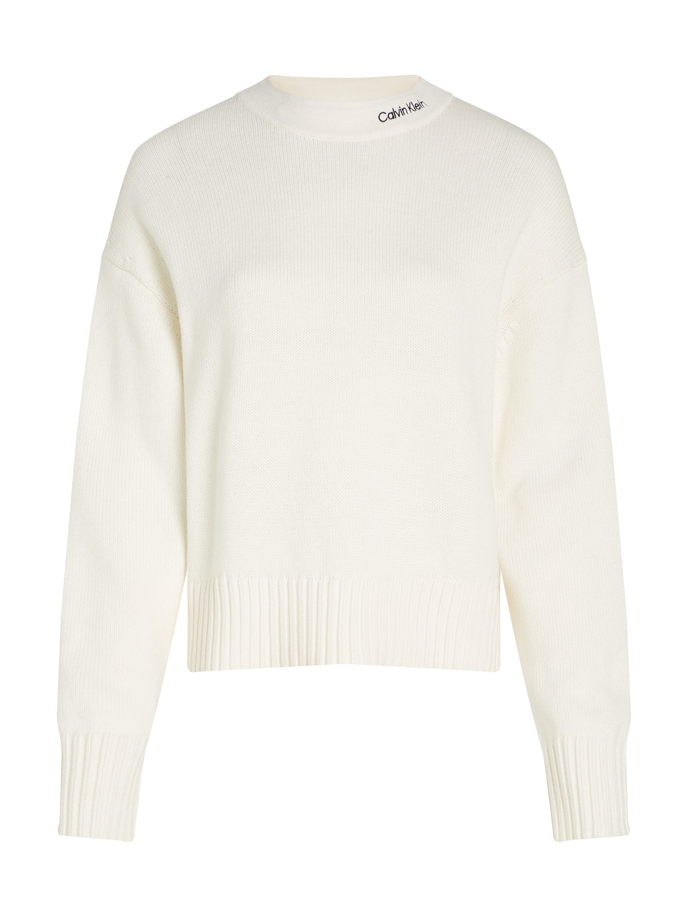 Calvin Klein Jeans Strickpullover »LOGO EMBRO SWEATER«, mit Logostickerei